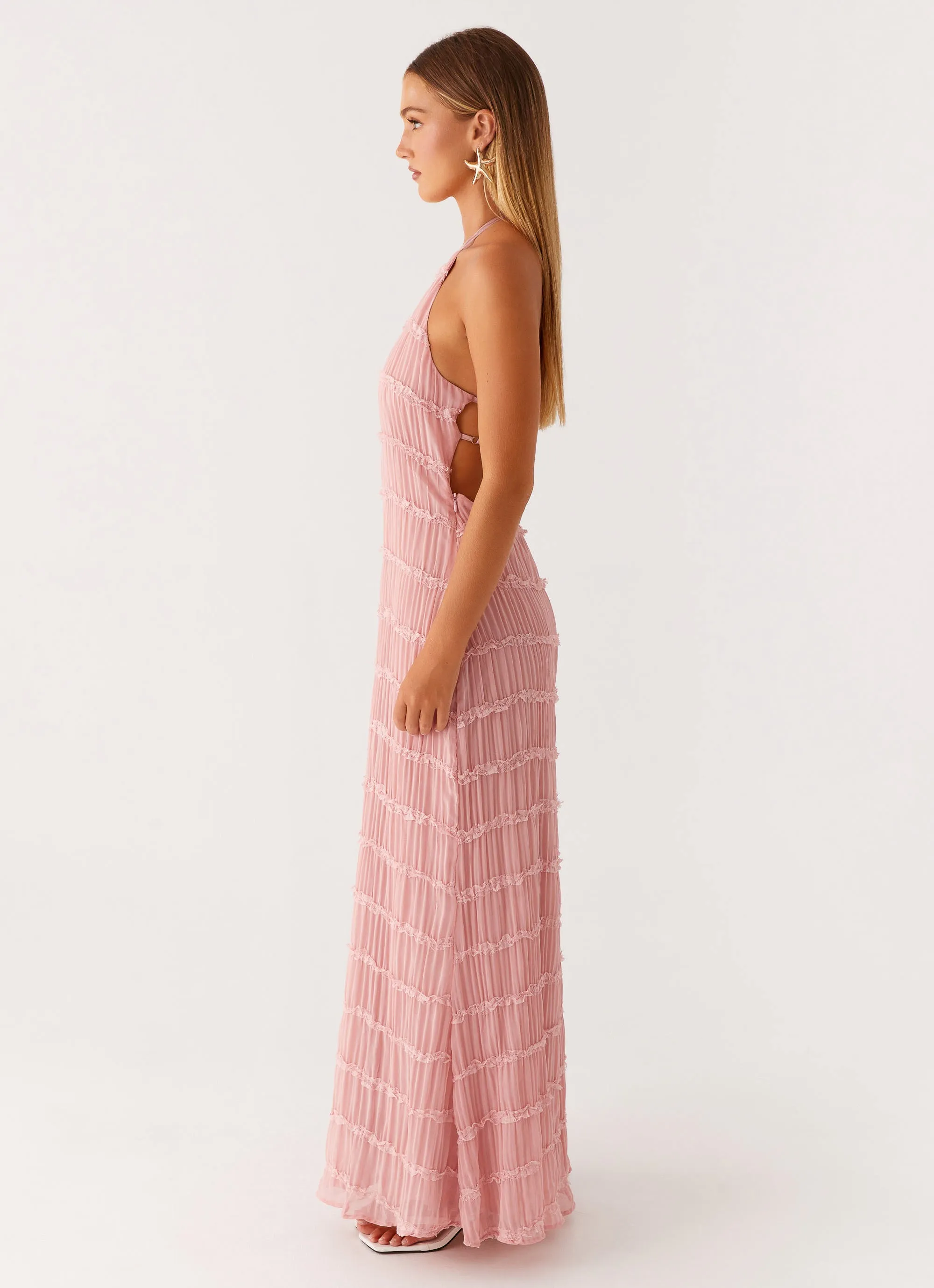 Smooth Line Aullie Maxi Dress - Pink