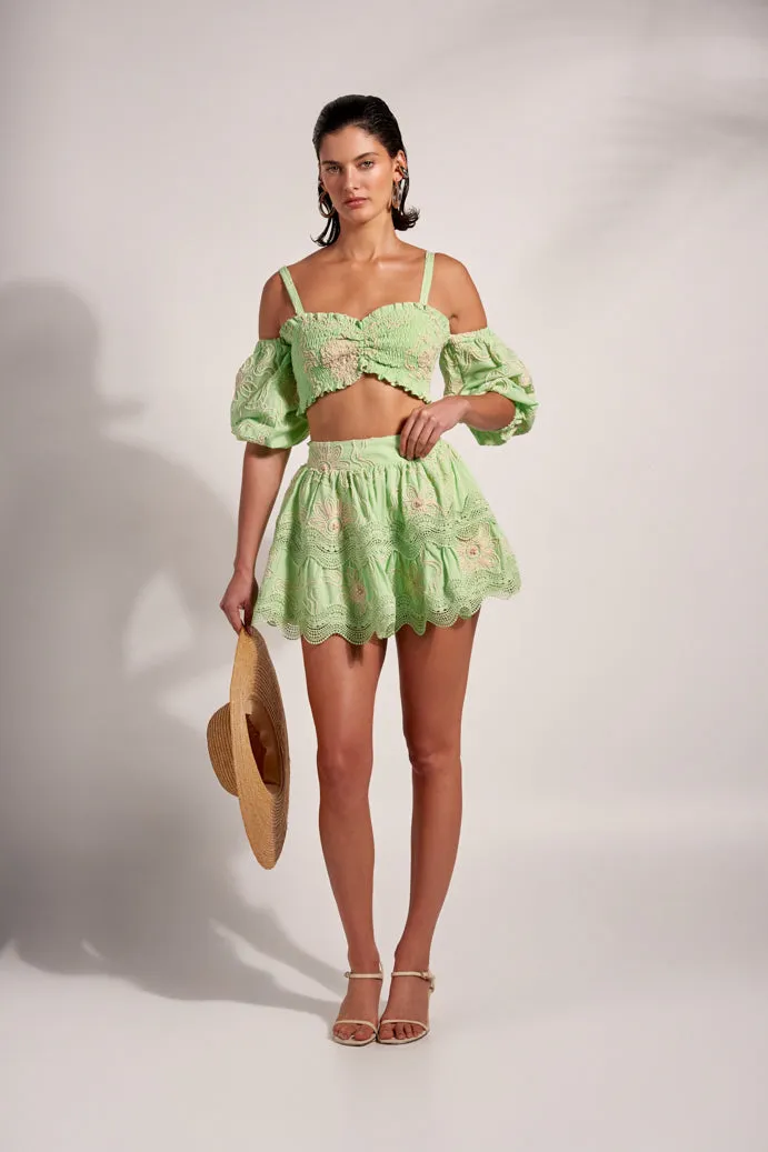 ThermalRegulatingLining Slim Silhouette NALU MINI SKIRT GREEN