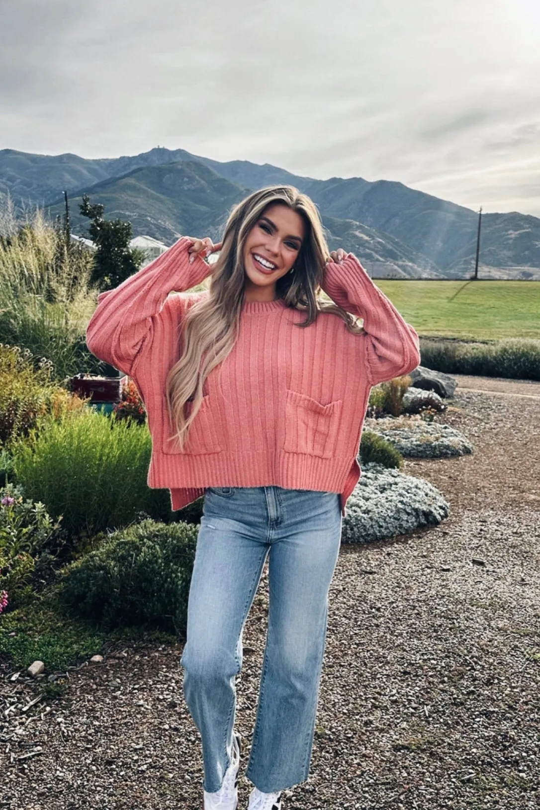 YarnDyed Stripes Multi Way Adjustable Fit Aliyah Sweater Top