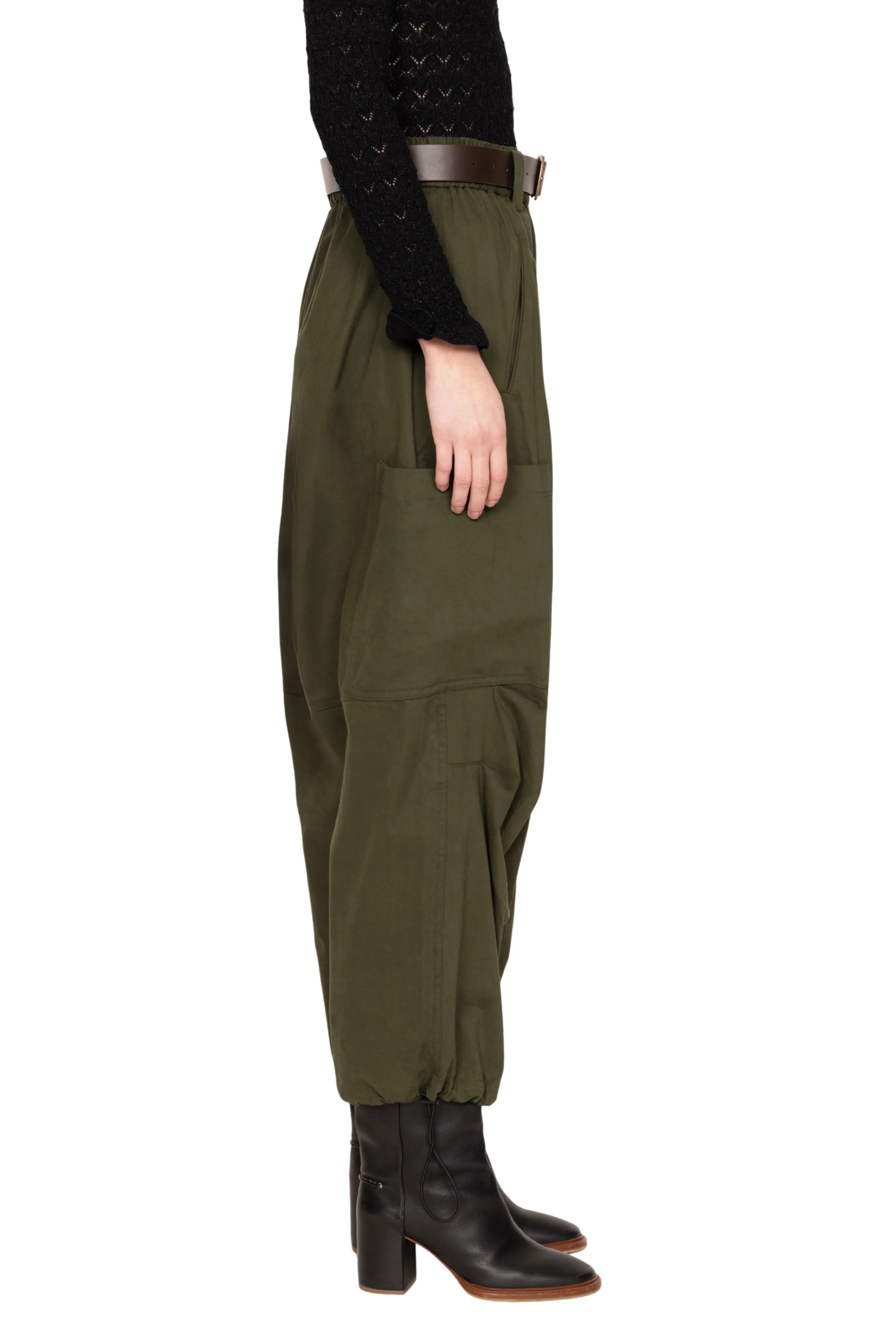 Flexible Material Sullivan Sportswear Belted Cargo Pant