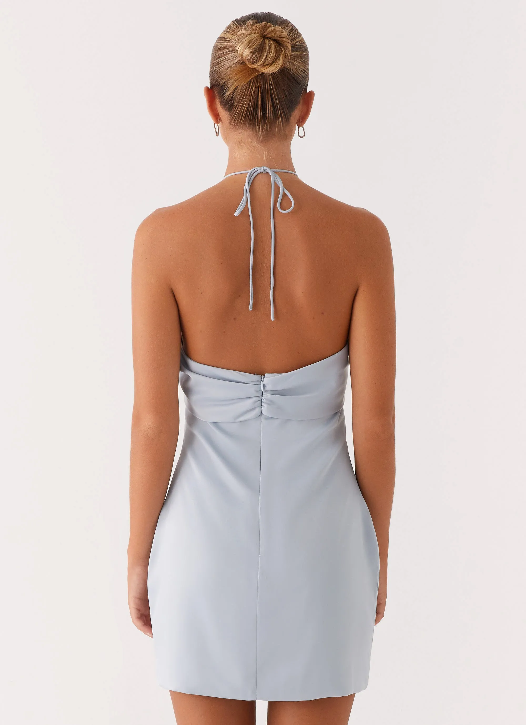 Cecelia Mini Dress - Blue Autumn Look