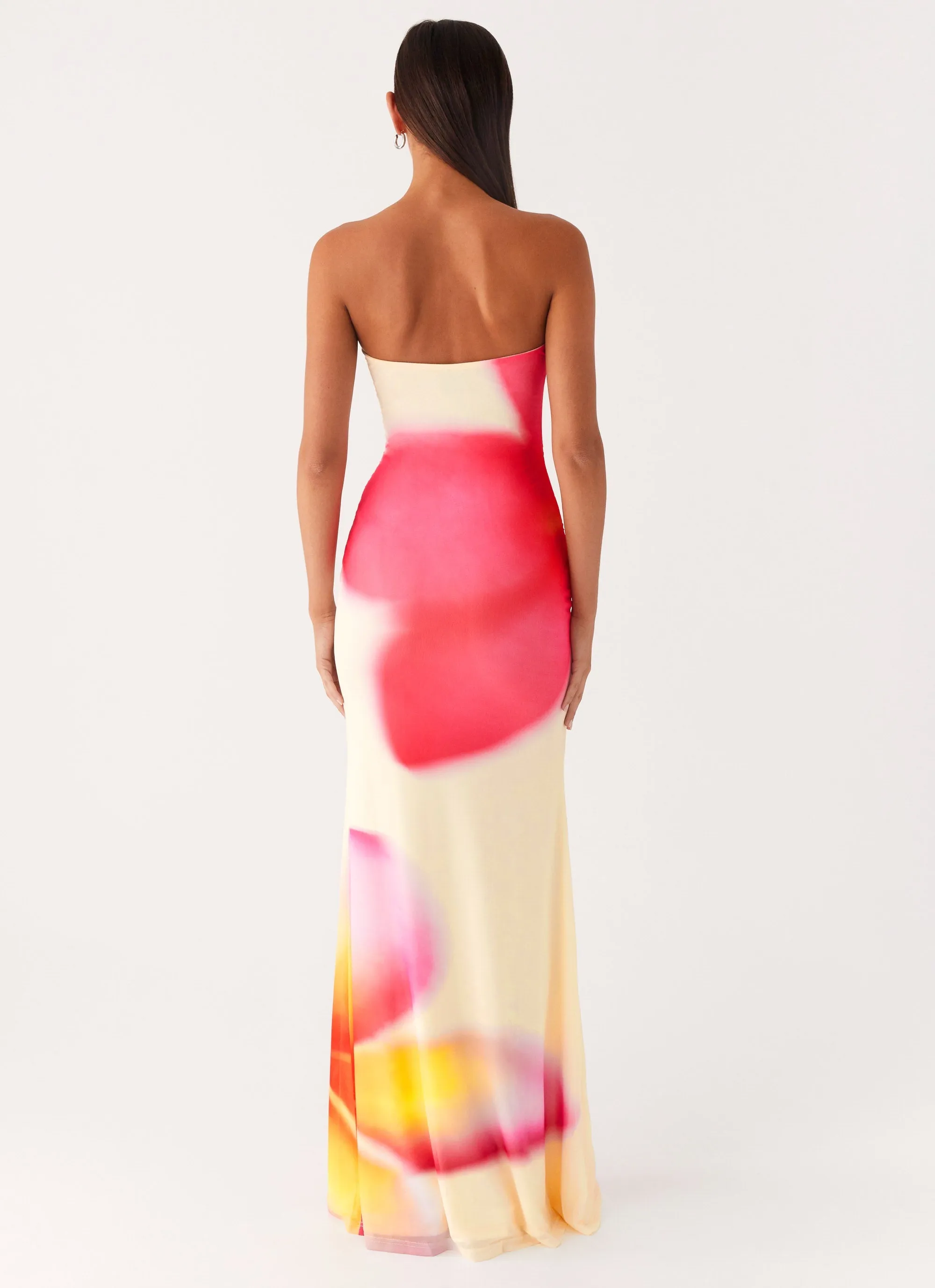 foldable Iroha Strapless Maxi Dress - Frangipani Yellow