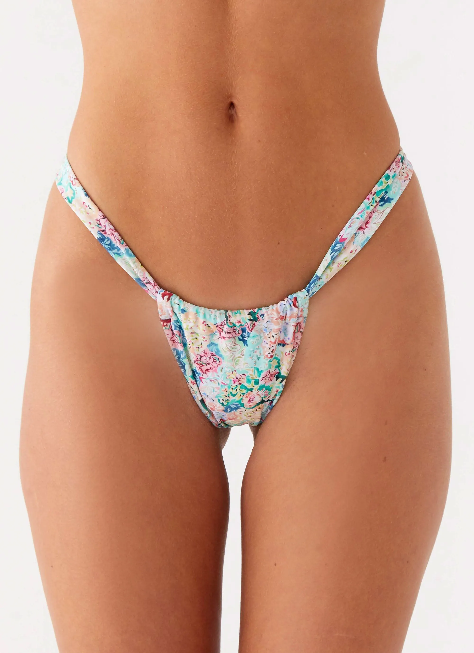 Airlie Scrunch Bikini Bottoms - Santorini Floral Rash Free Inner Layer