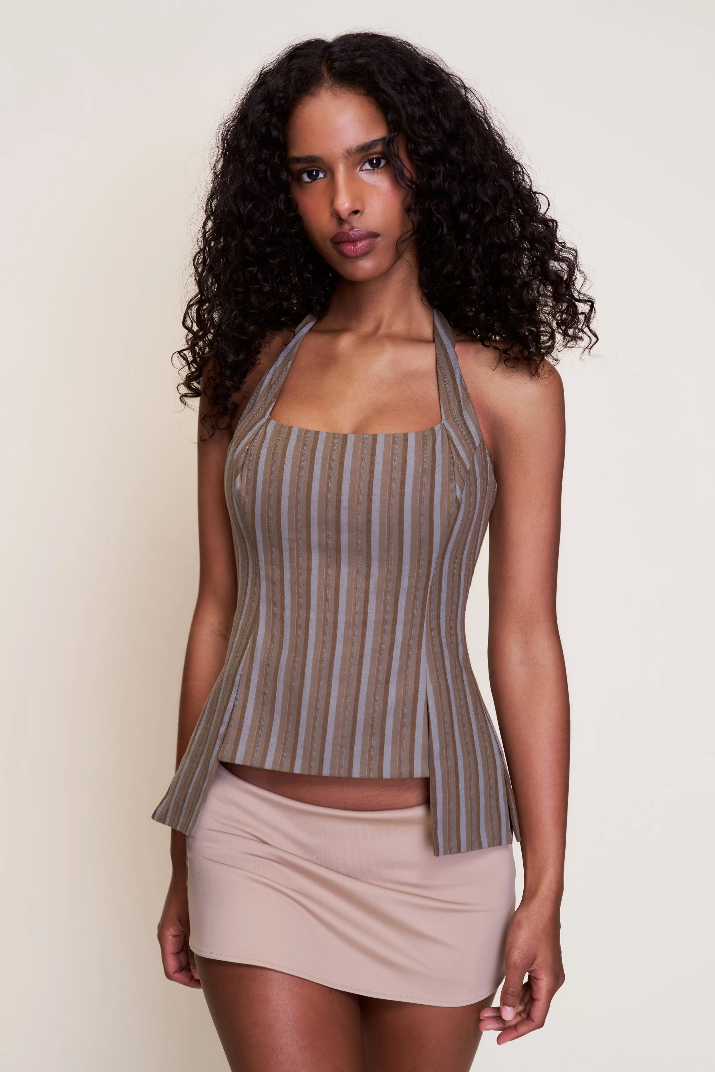 StretchFabric AntiSnag Fabric Carine Halter Top