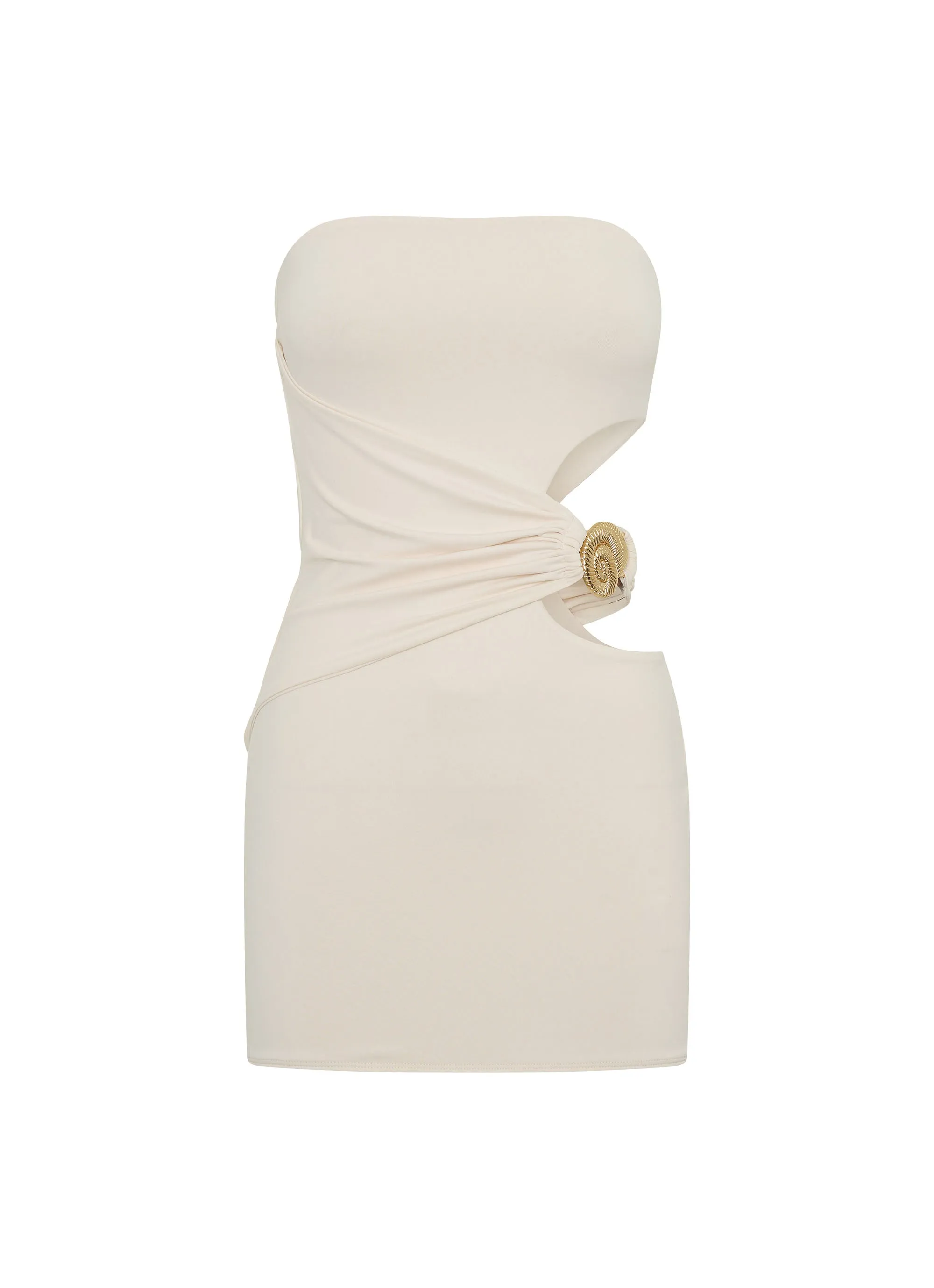 Daily Wear Luxury Feel So Iconic Mini Dress - Ivory
