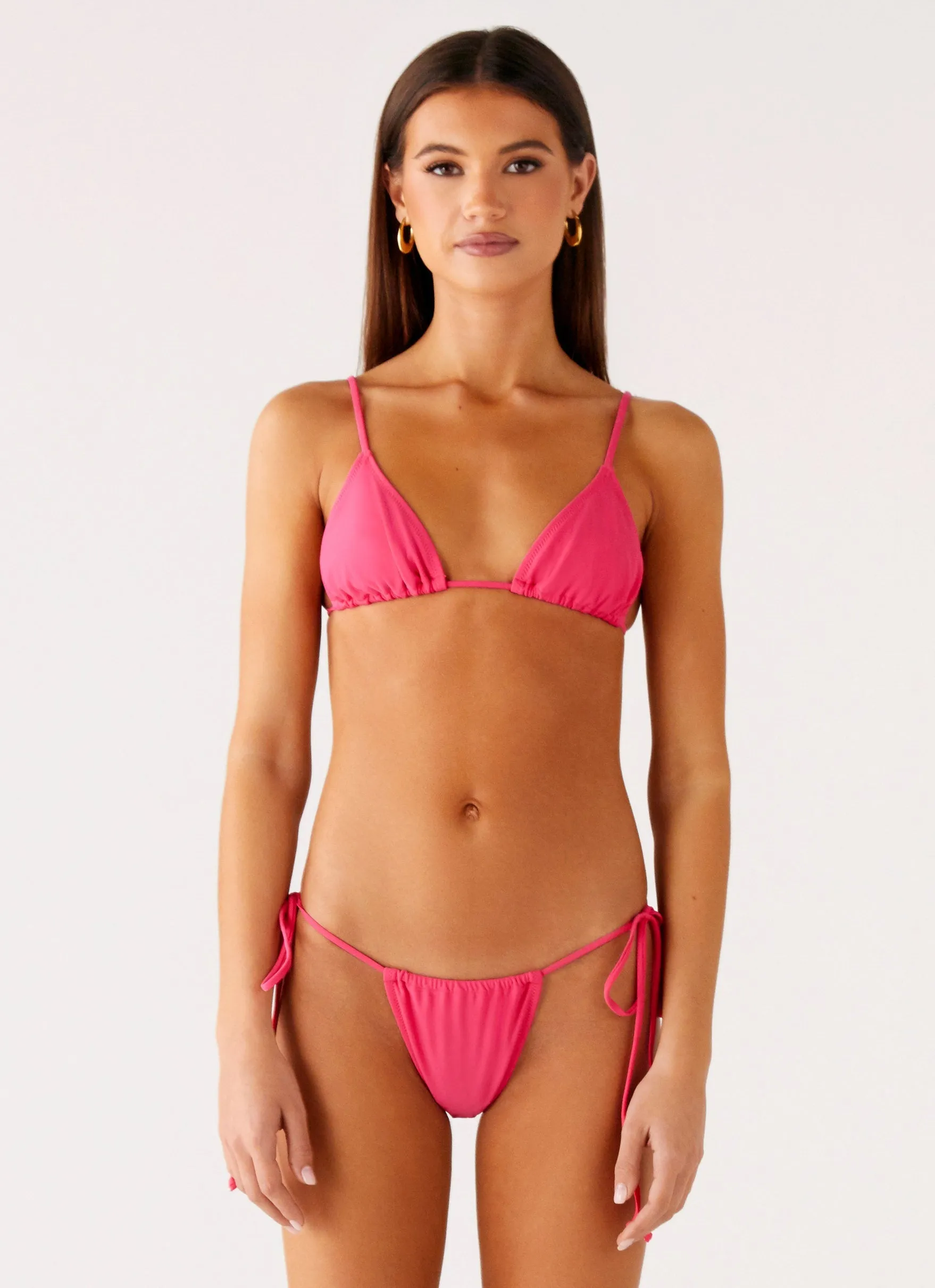 Lifestyle Ready Adjustable Drawstring Waist Soffa Bikini Top - Watermelon