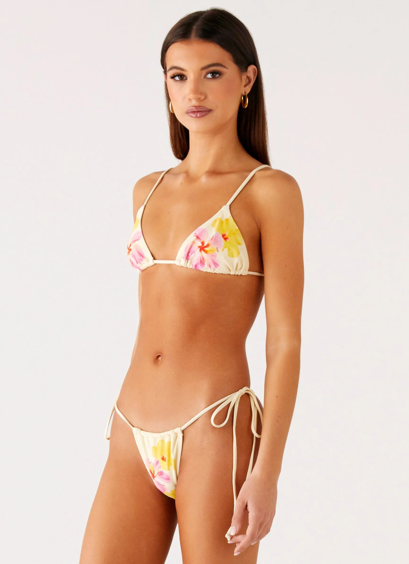 Soffa Bikini Top - Yellow Flower Petite