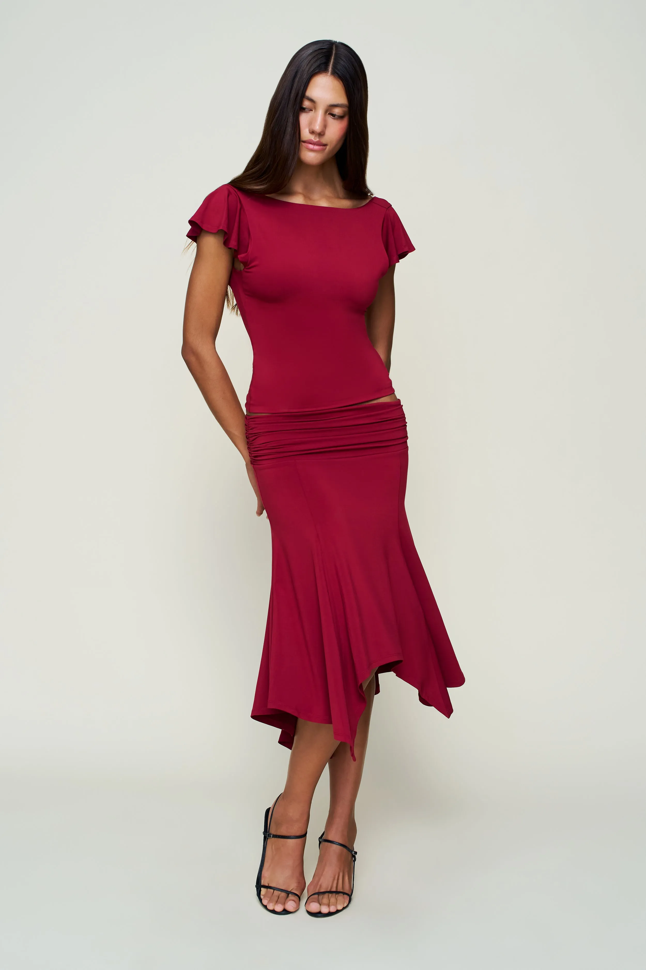 Soffiano Skirt Stretch Material Fresh Mood