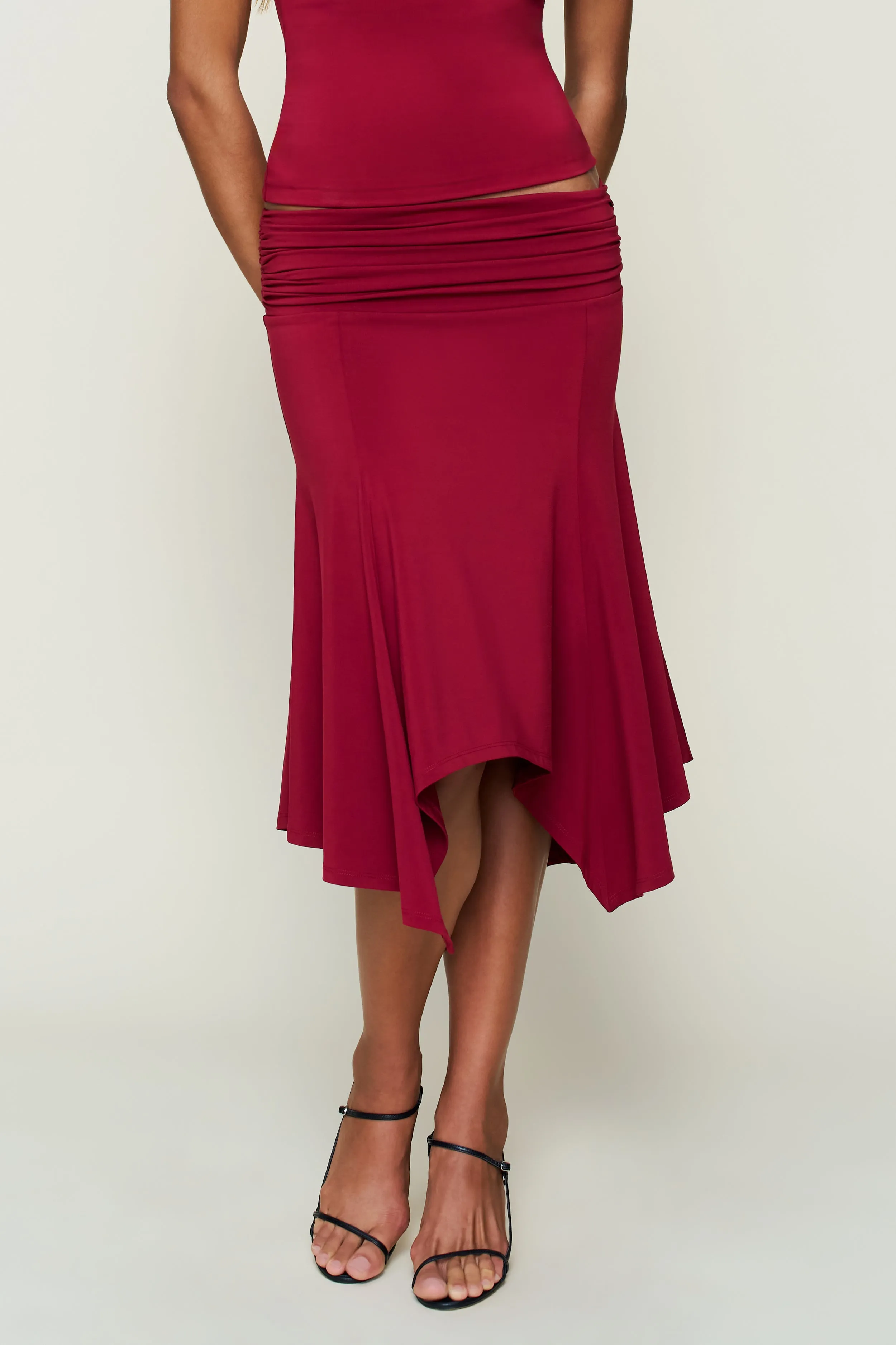 Soffiano Skirt lace accents Anti Pilling Fabric