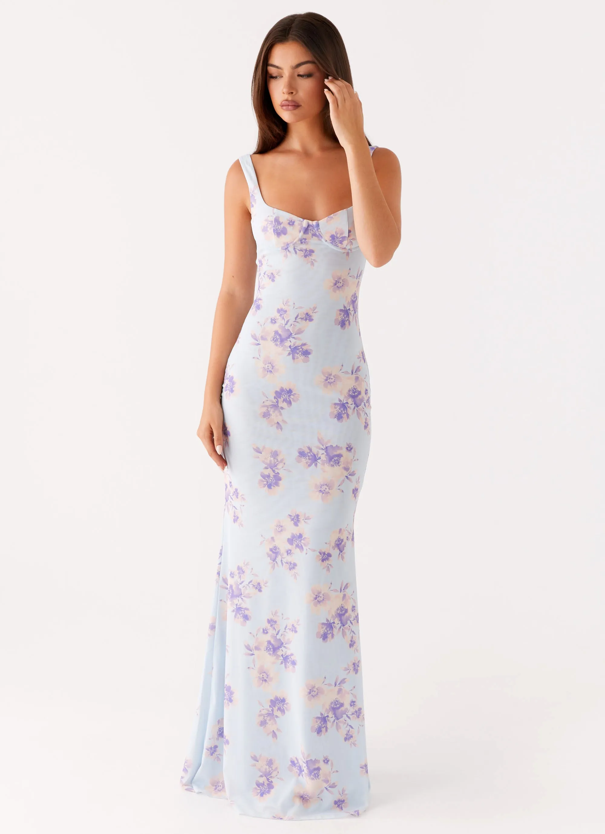 Charity Maxi Dress - Print Soft Hue