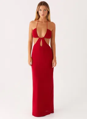 Minimal Outfit Hallie Maxi Dress - Red