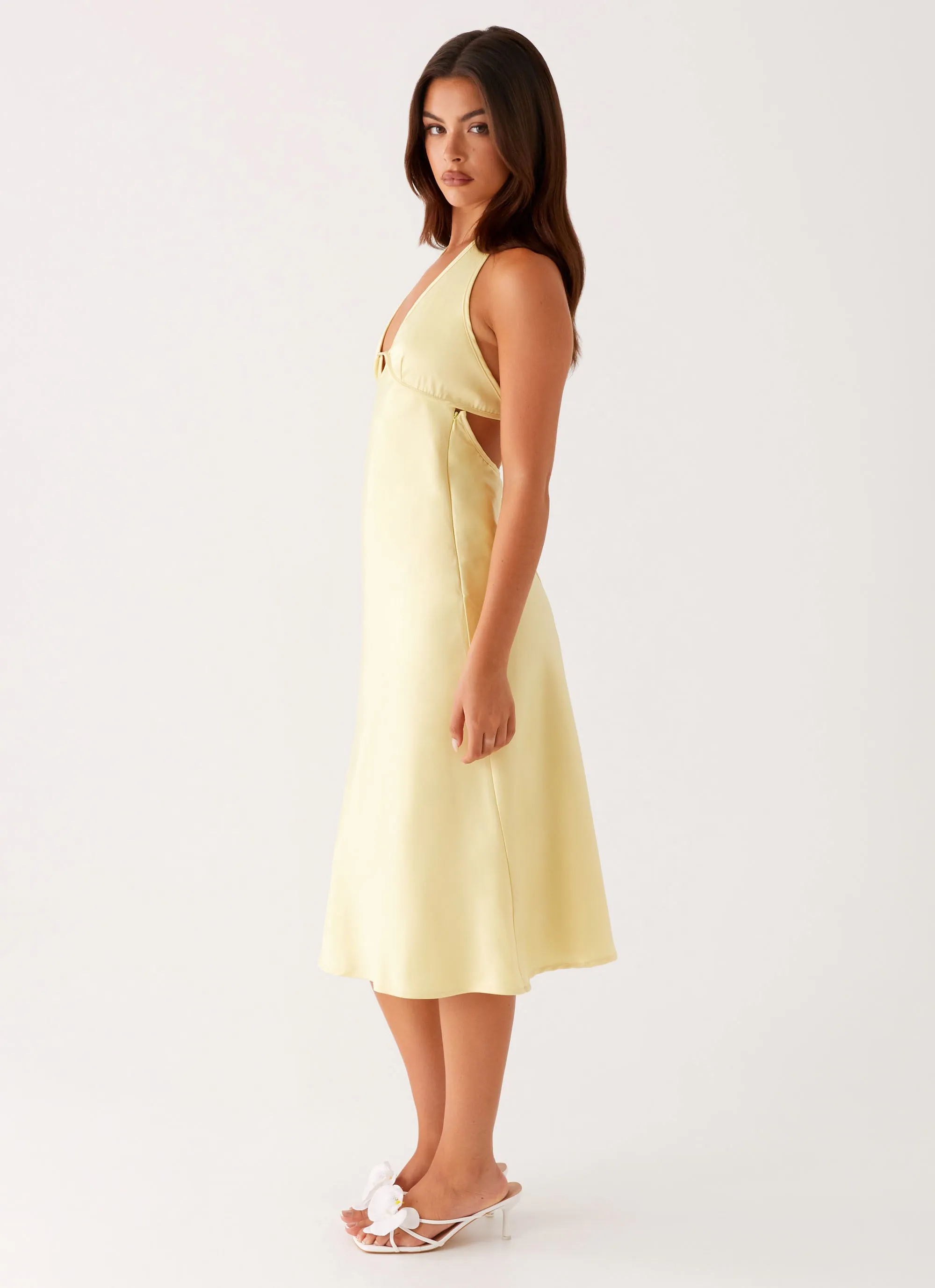Davies Midi Dress - Yellow Timeless Comfort