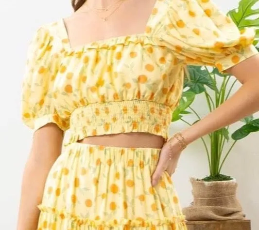 Cozy Sweatshirt Outdoor Wear Citrus Blouse