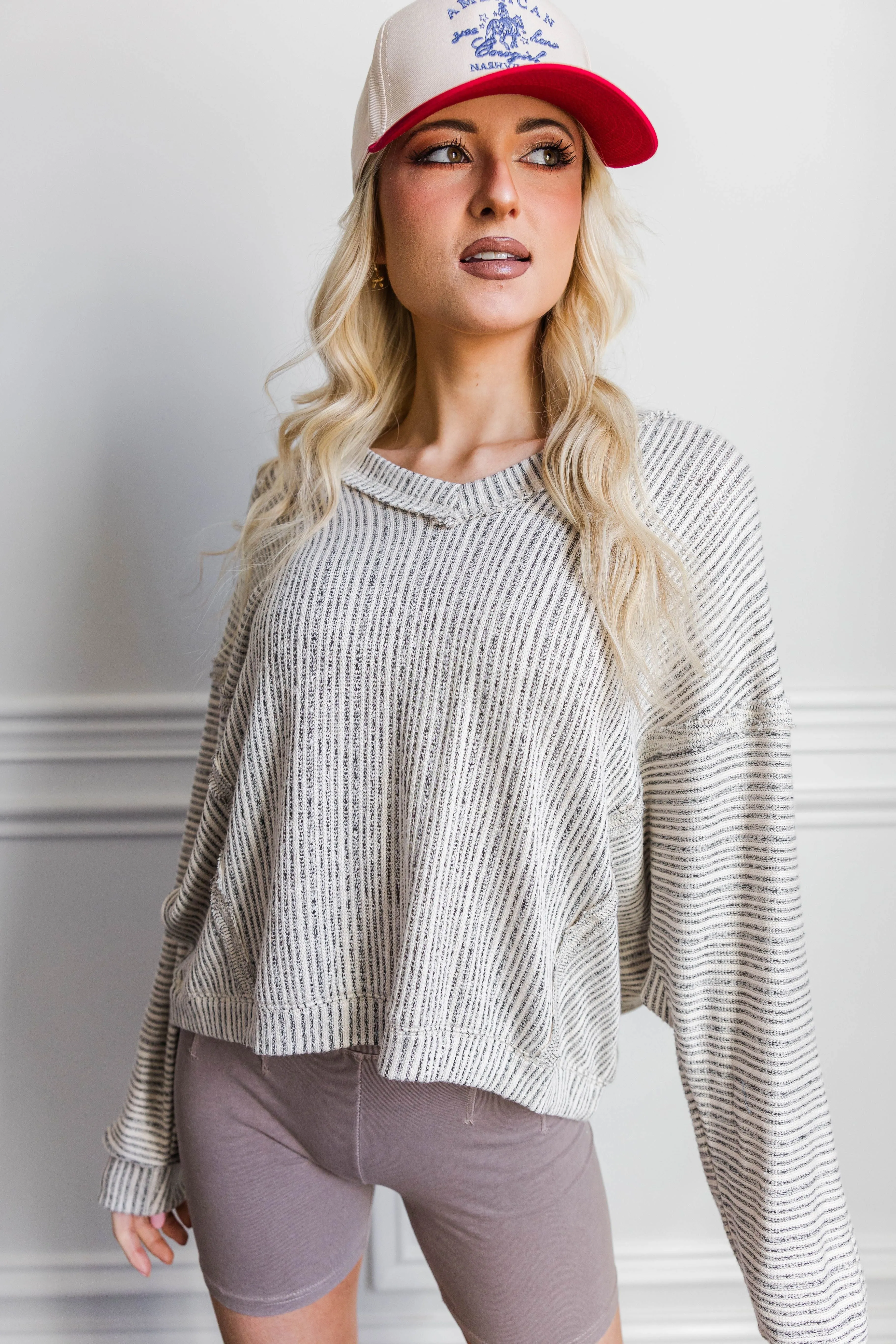 Tear Resistant Hillsboro V Neck Sweater- Ivory