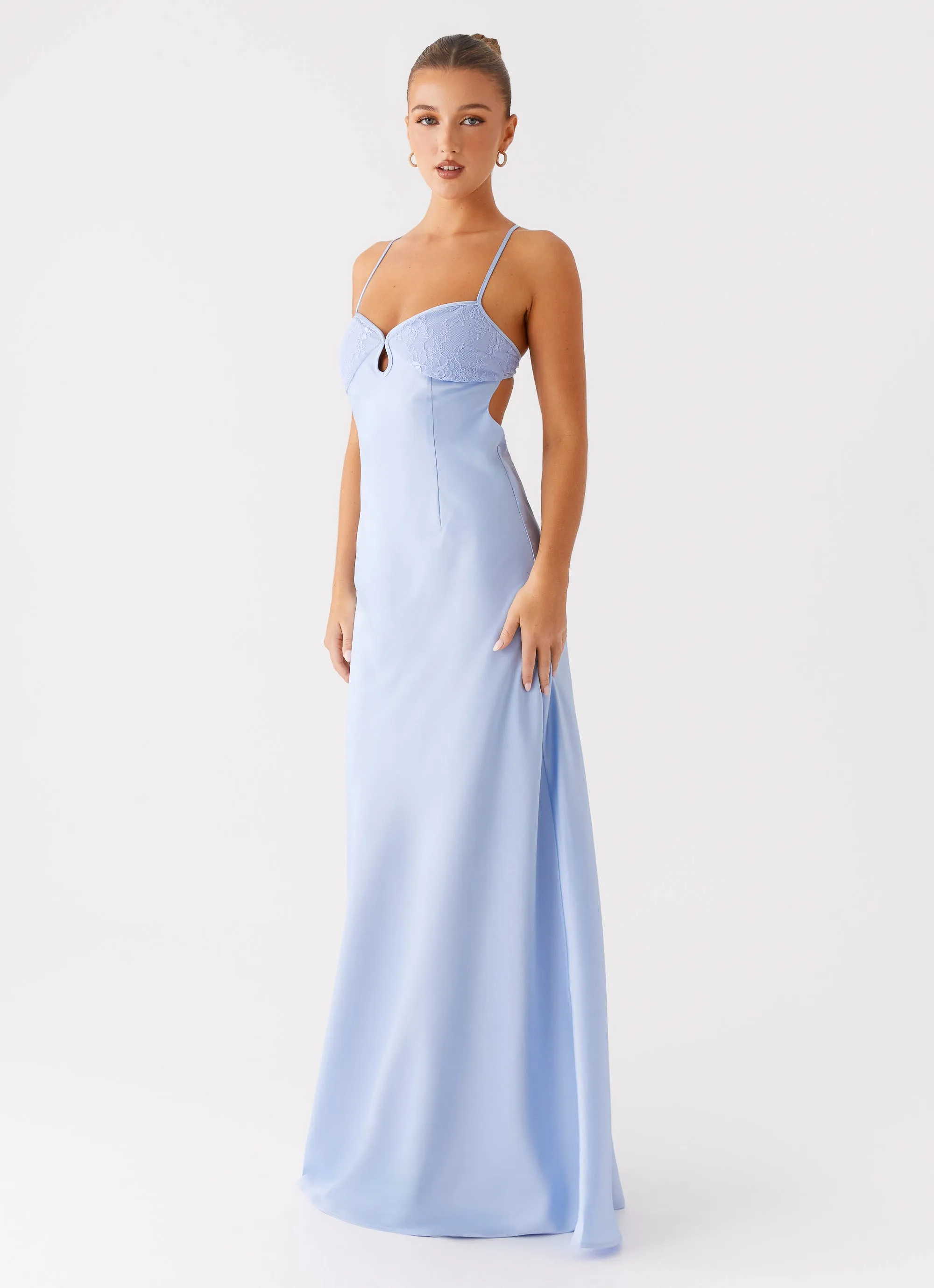 Joanie Maxi Dress - Blue Unlined Look