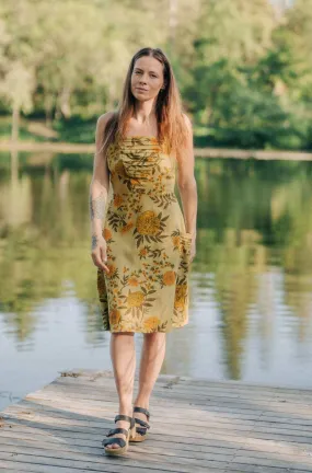 Soft Presence Uriah Dress in Mustard Marigold Linen