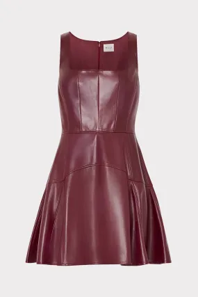 Air Comfort Vegan Leather Mini Dress