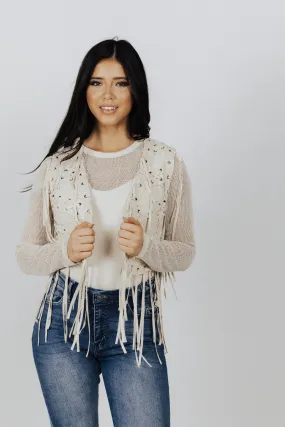 Bold Design Josie Fringe Lace Vest