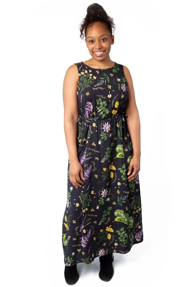 Bloom Zone Rhiannon Dress in Nervine Ecovero