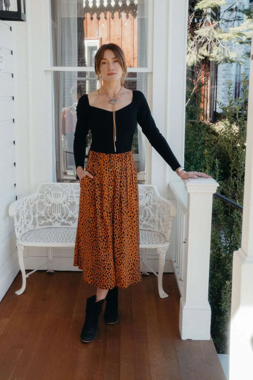 High Durability Thread quick dry Trices Skirt in Bam Bam Challis