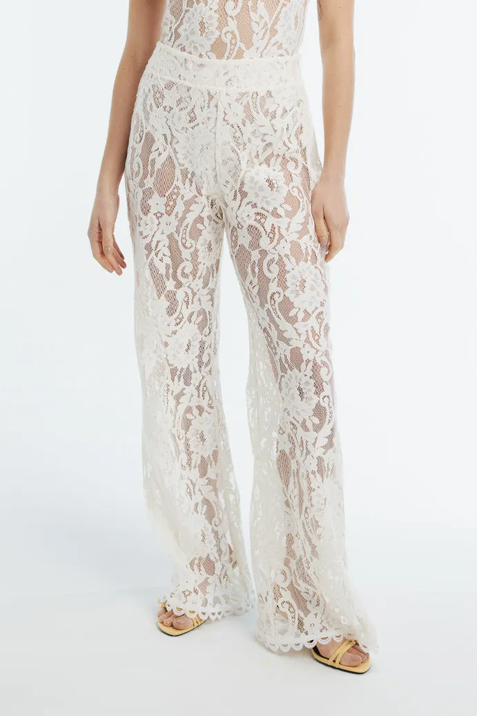 ATHINA PANTS WHITE Stretchable