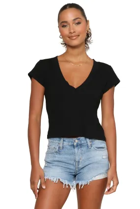 Bobby V Neck Tee Hidden Storage Pockets