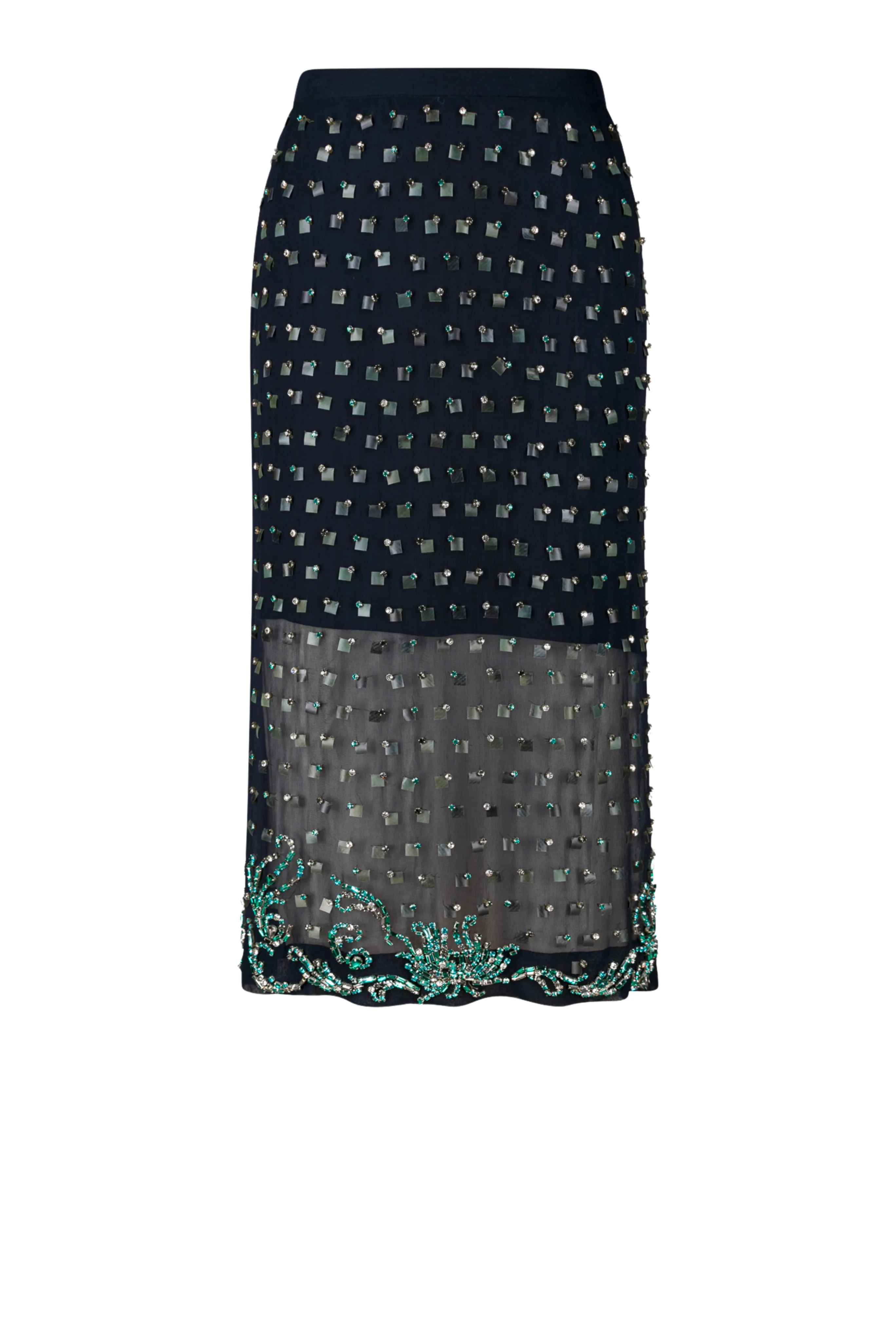 Everyday Vibe Comfort Waistline Sokna Embroidered Skirt