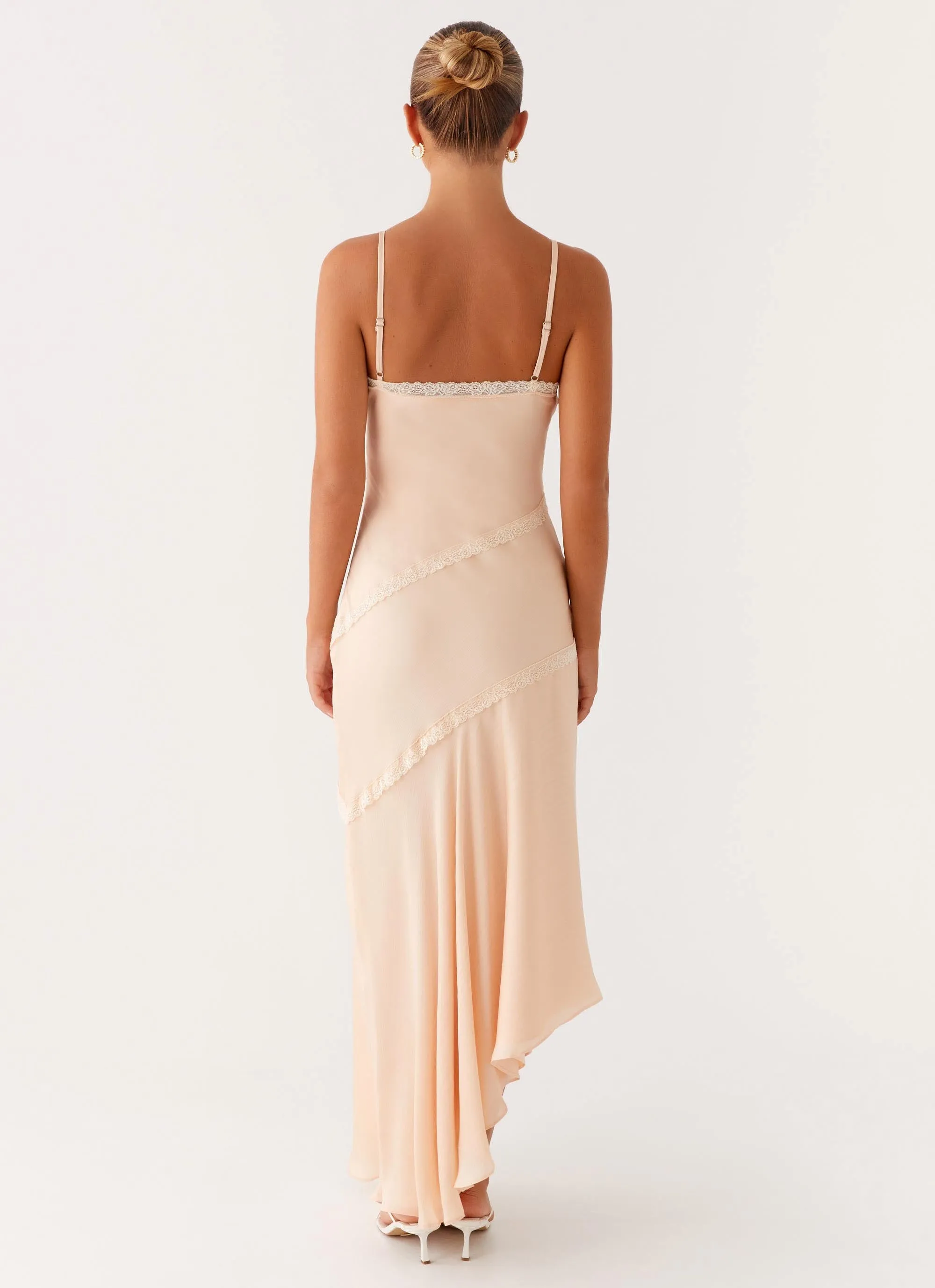 Maternity-Fit Solana Maxi Dress - Peach