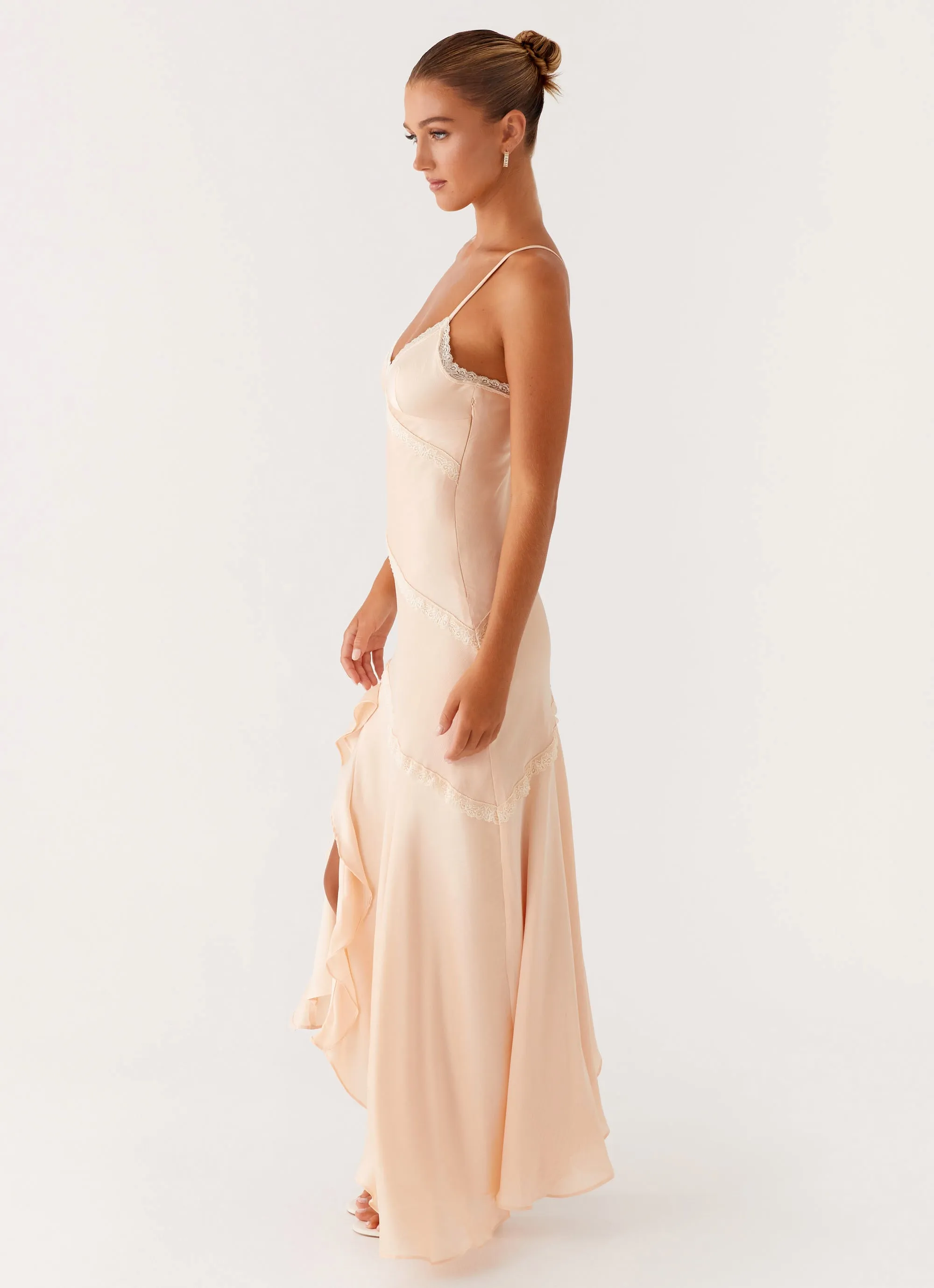 flowy style Solana Maxi Dress - Peach