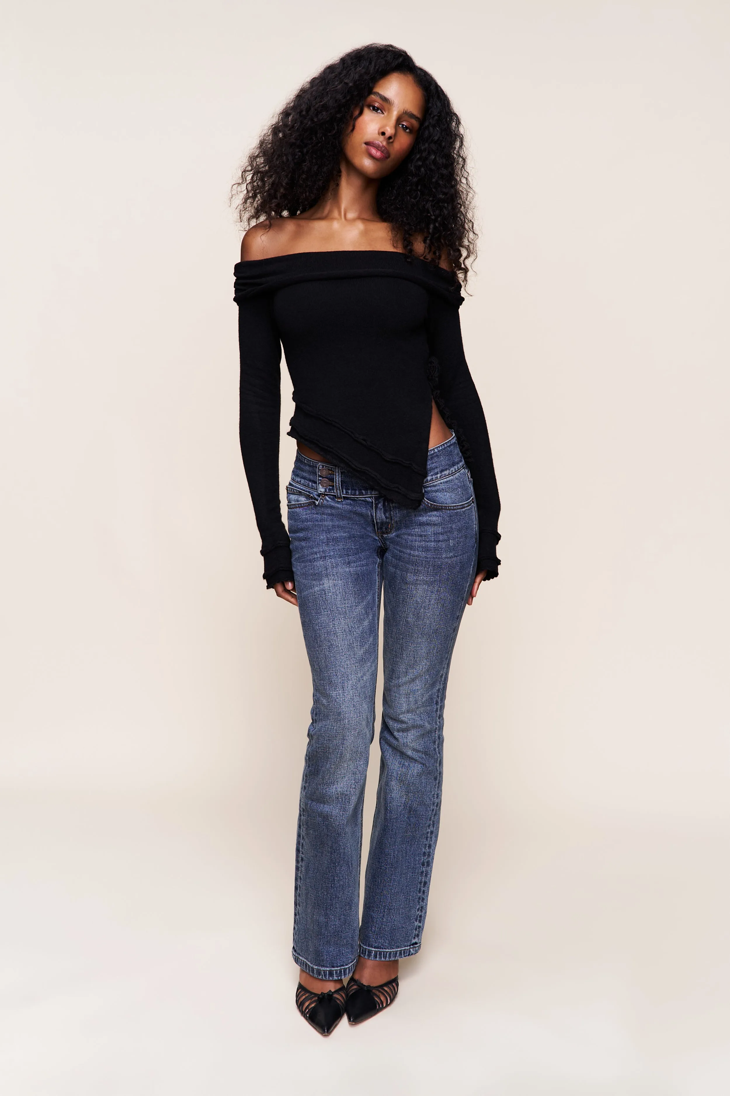 Soler Fold Over Knit Top Layered Ventilation Zones Eco Friendly Blend