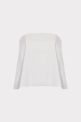 Solid Linen Strapless Top TaglessDesign Resilient Fabric Blend