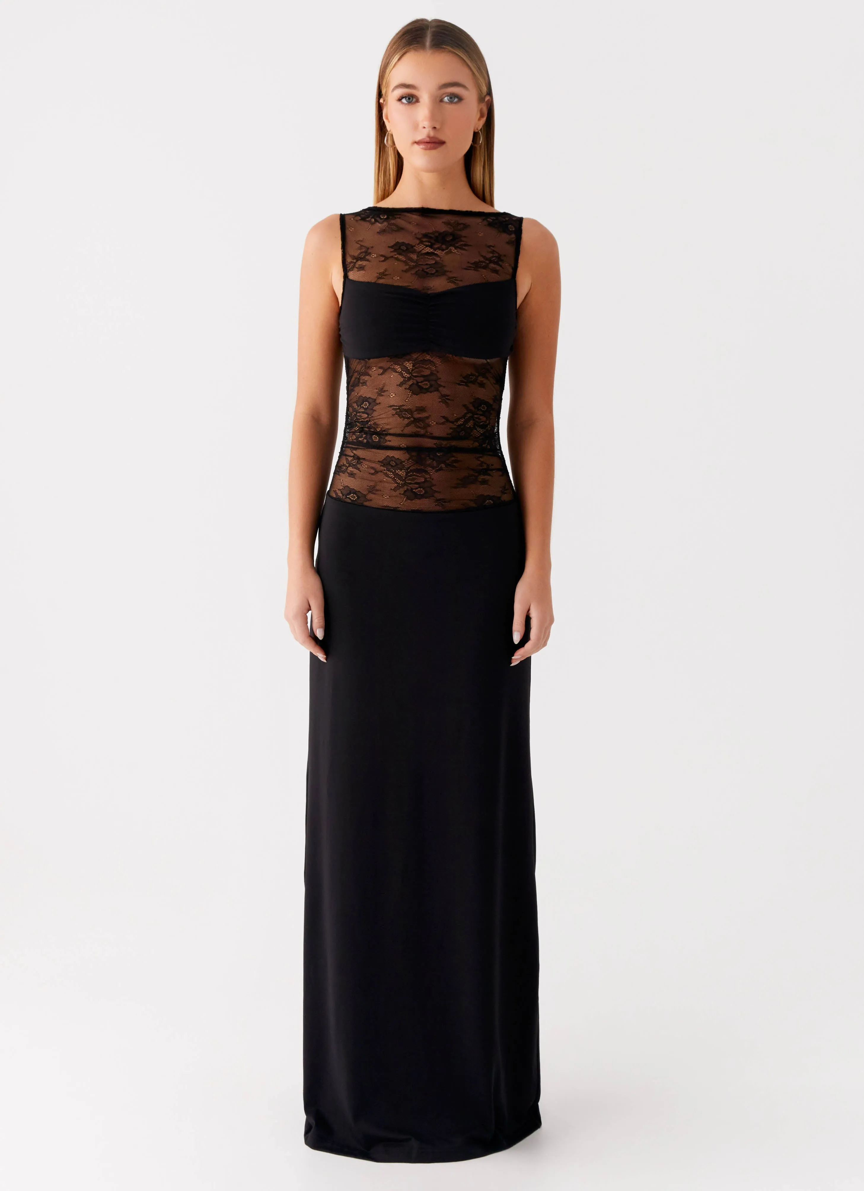 Style Moment Rose Soft Wesley Maxi Dress - Black
