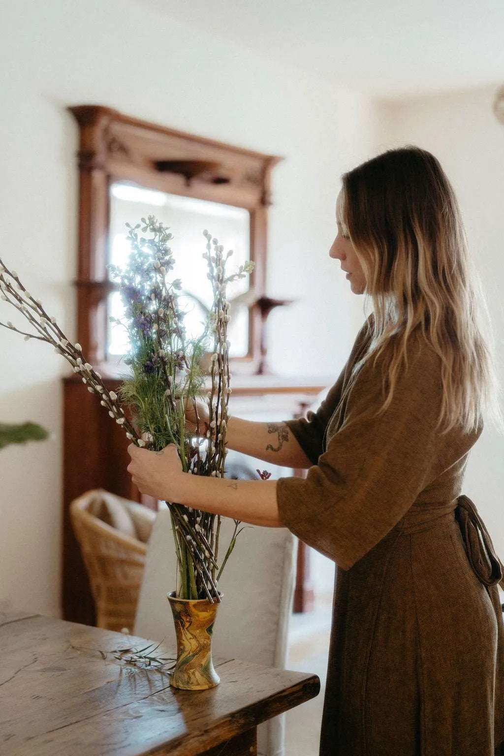 All Fit Diana Dress in Golden Checker