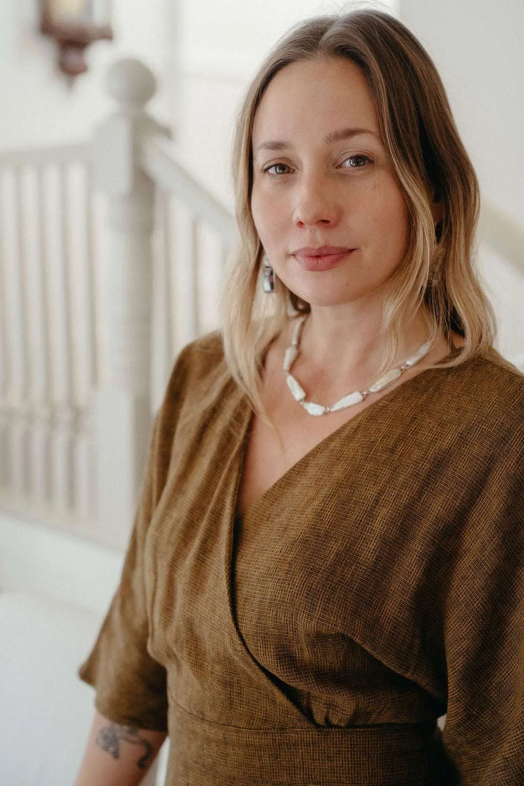 Hot Now Tassel-Detail Diana Dress in Golden Checker