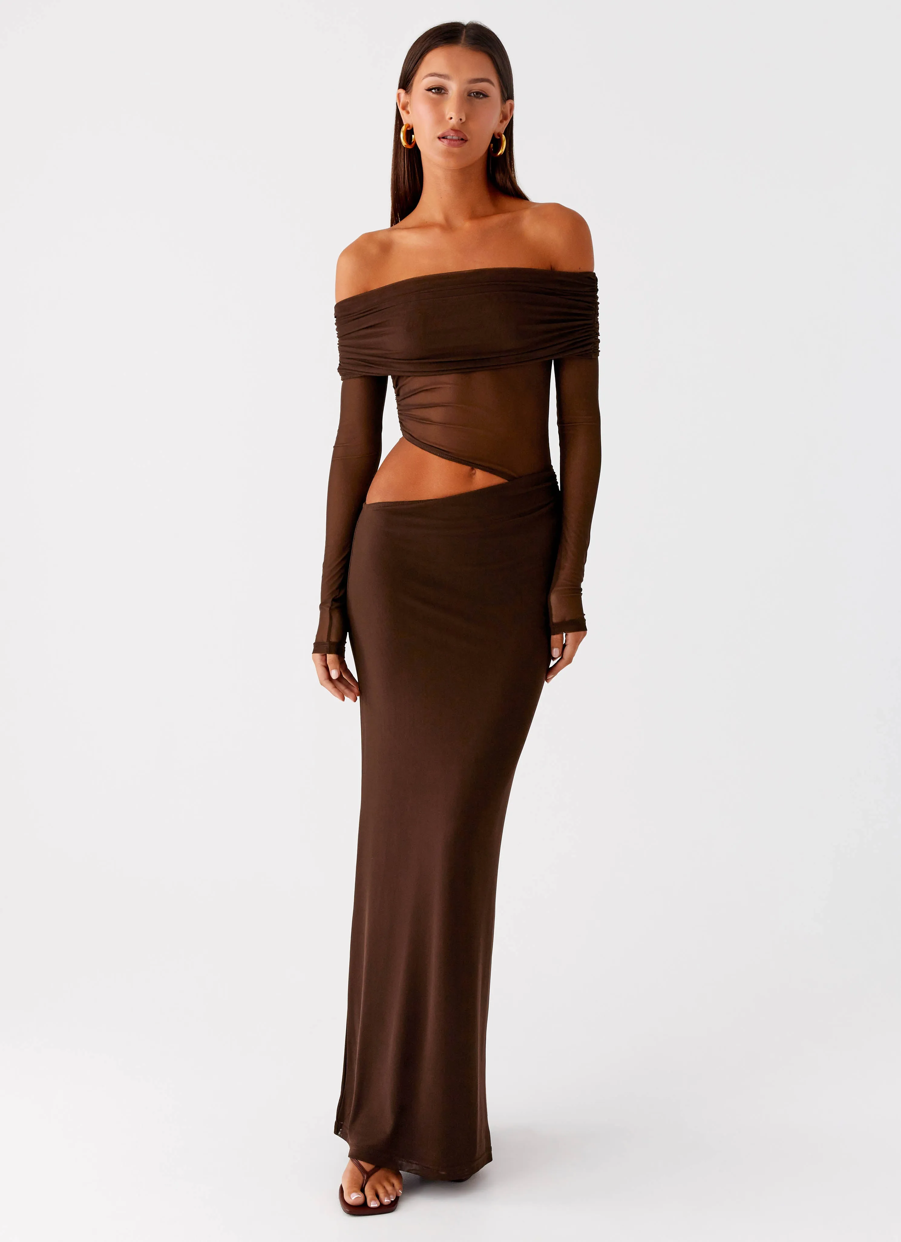 Emery Maxi Dress - Chocolate Calm Mood