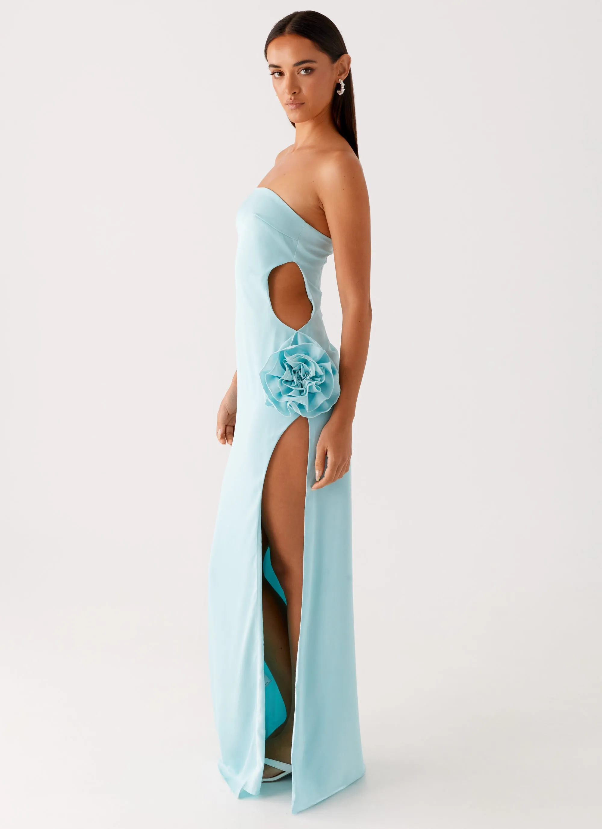 Fenway Strapless Maxi Dress - Mint Refined fit