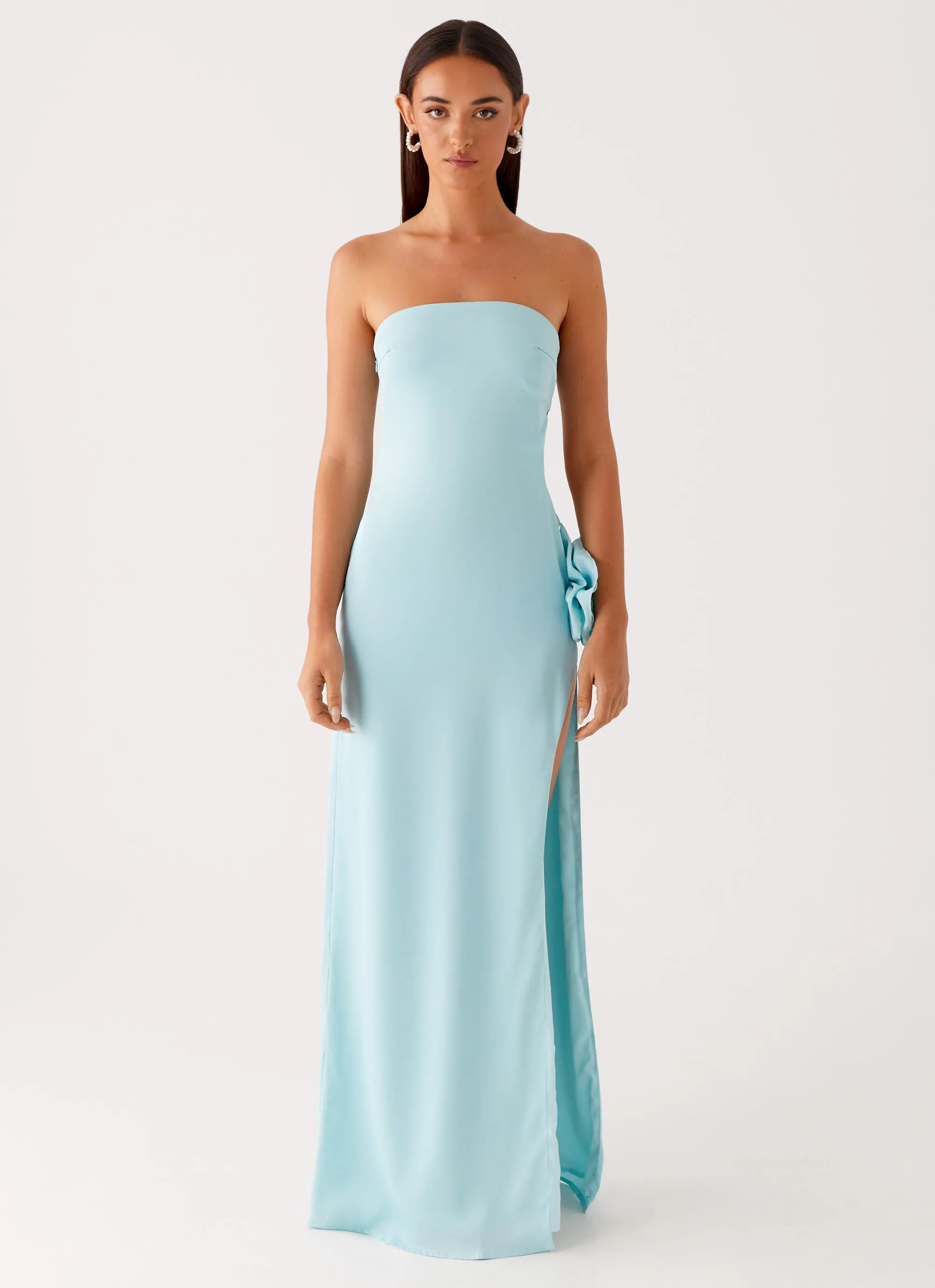 Modern Style Fenway Strapless Maxi Dress - Mint