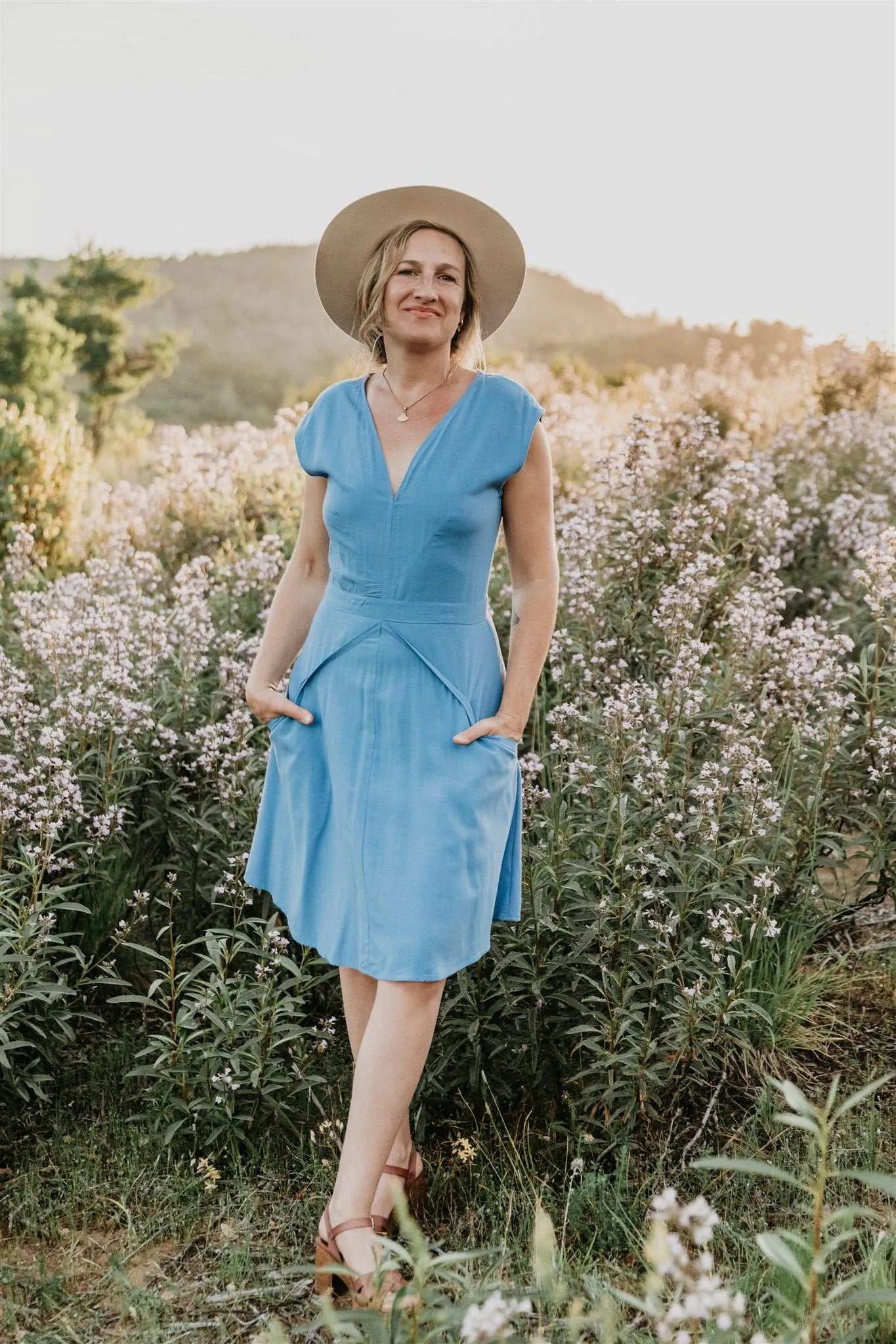 Relaxed Look Spicy Xena in Cornflower Blue