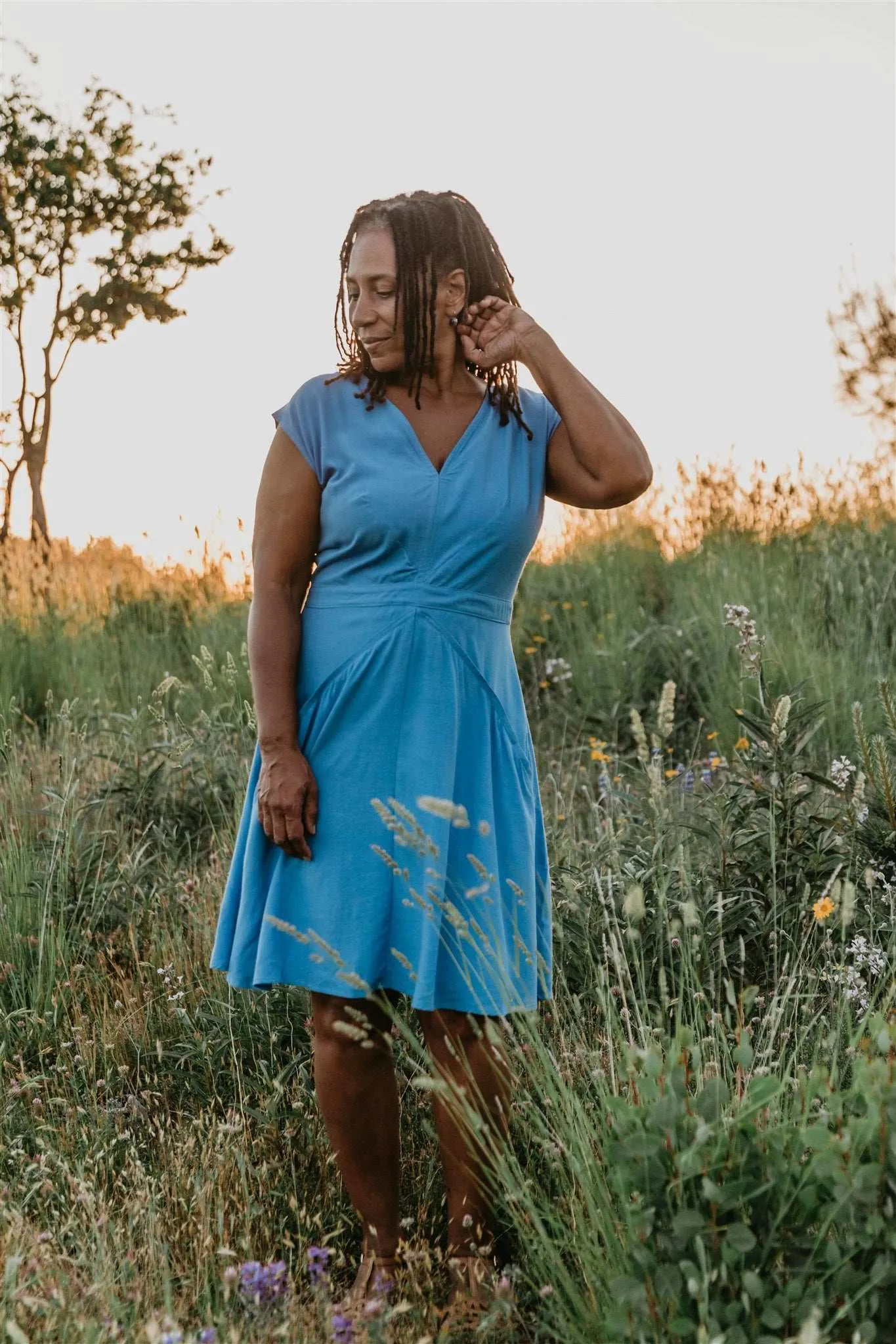 Spicy Xena in Cornflower Blue Youthful Feel