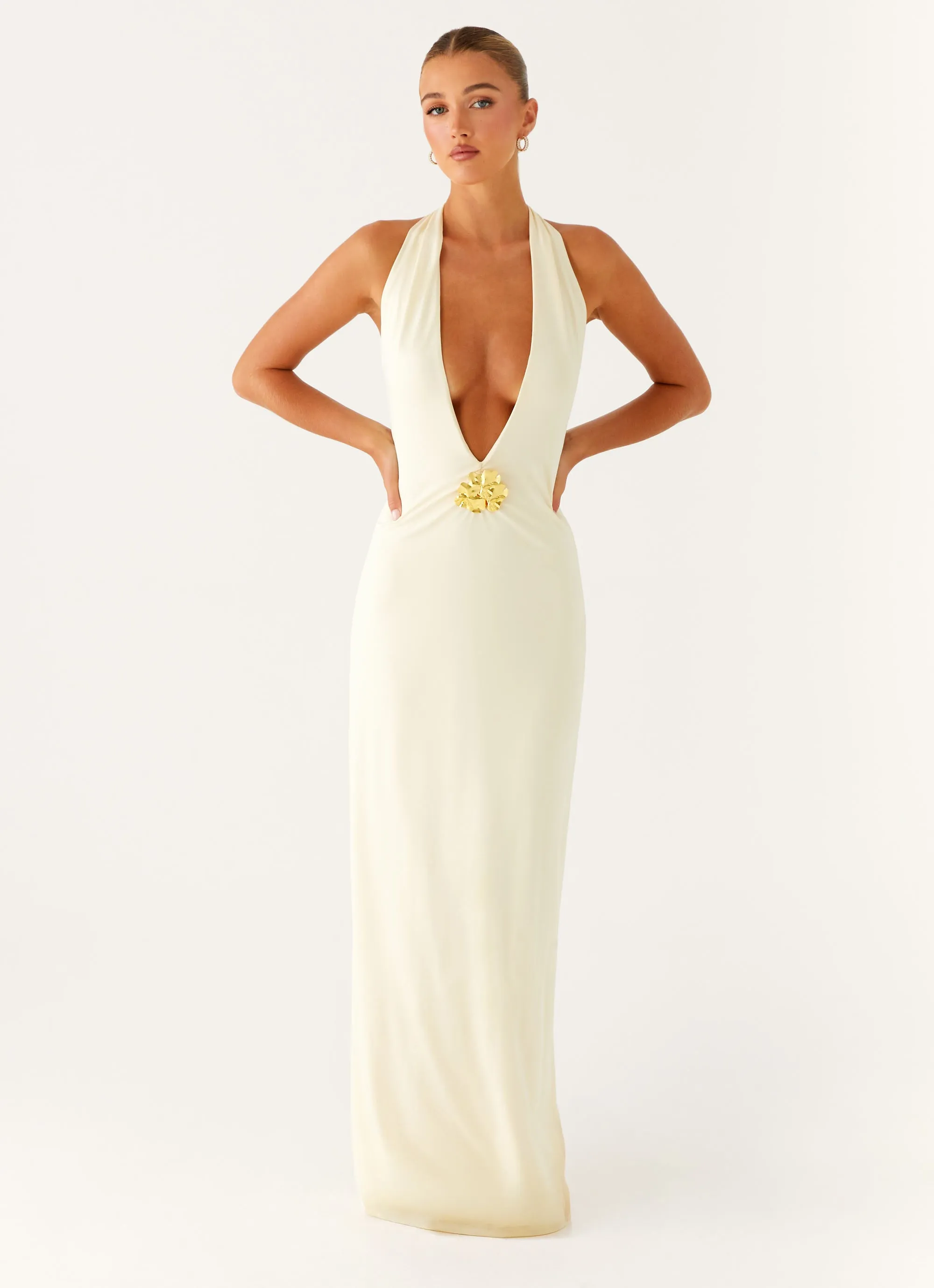 Trend Glow Heart Glow Spirit Maxi Dress - Yellow
