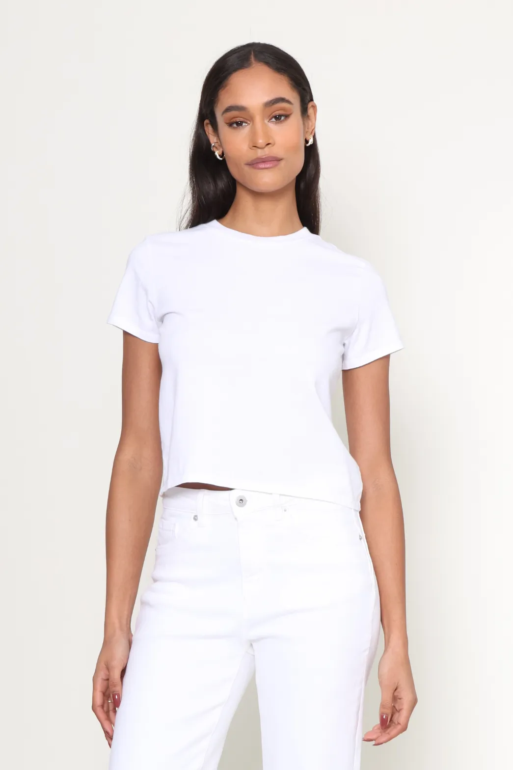 Springsteen Ringspun Baby Tee Sustainable Fabric Blend Simple Dress