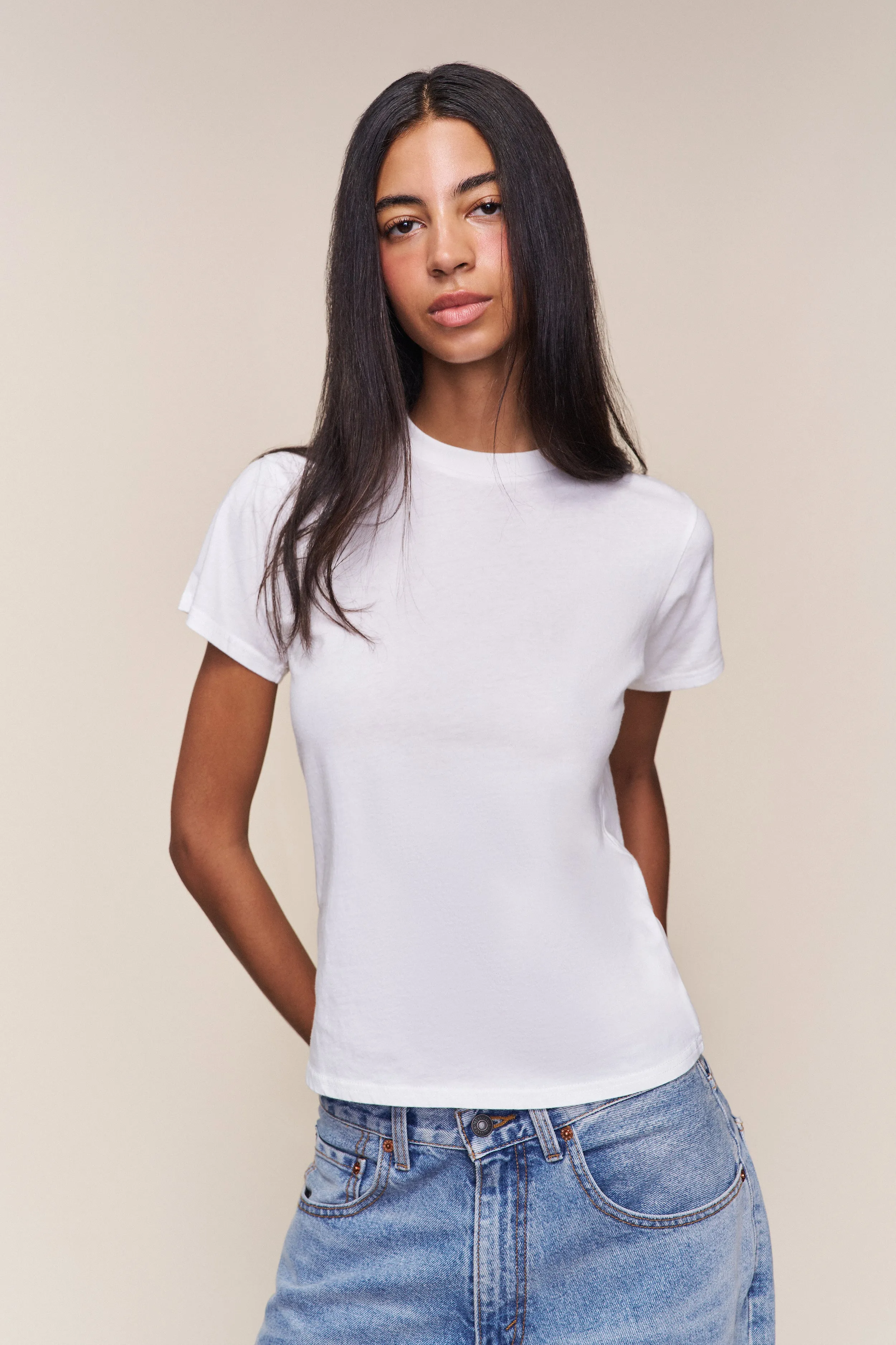 Lightweight Interlock Stitching The Everyday Relaxed Tee