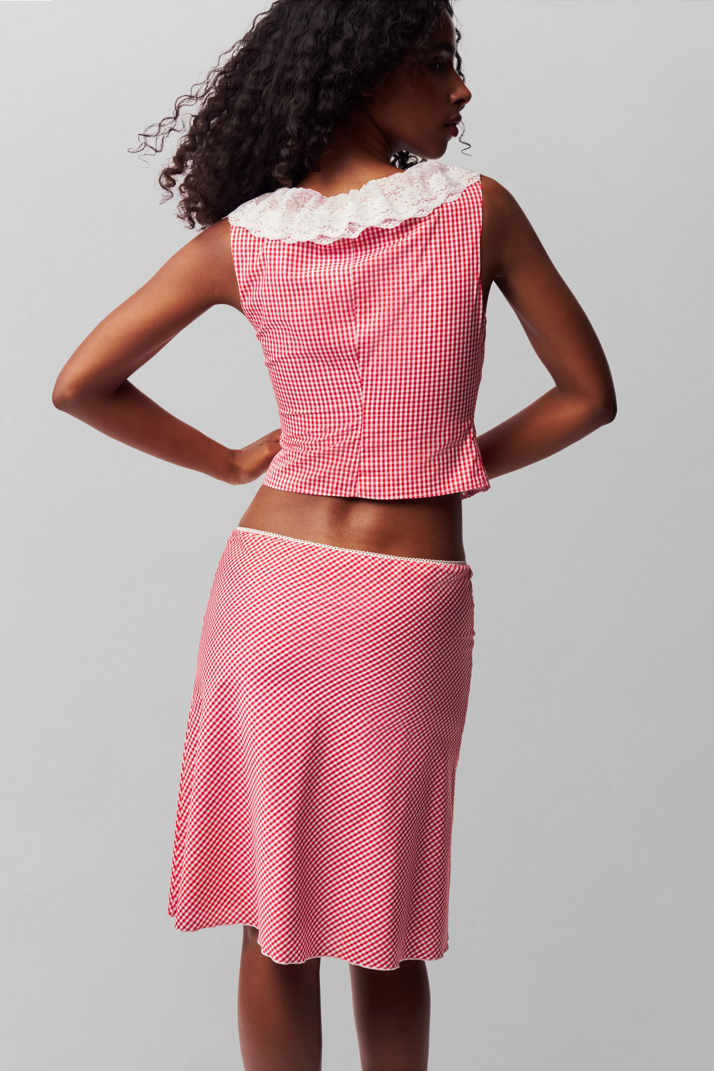 Paloma Lace Top Classic Crew Neck