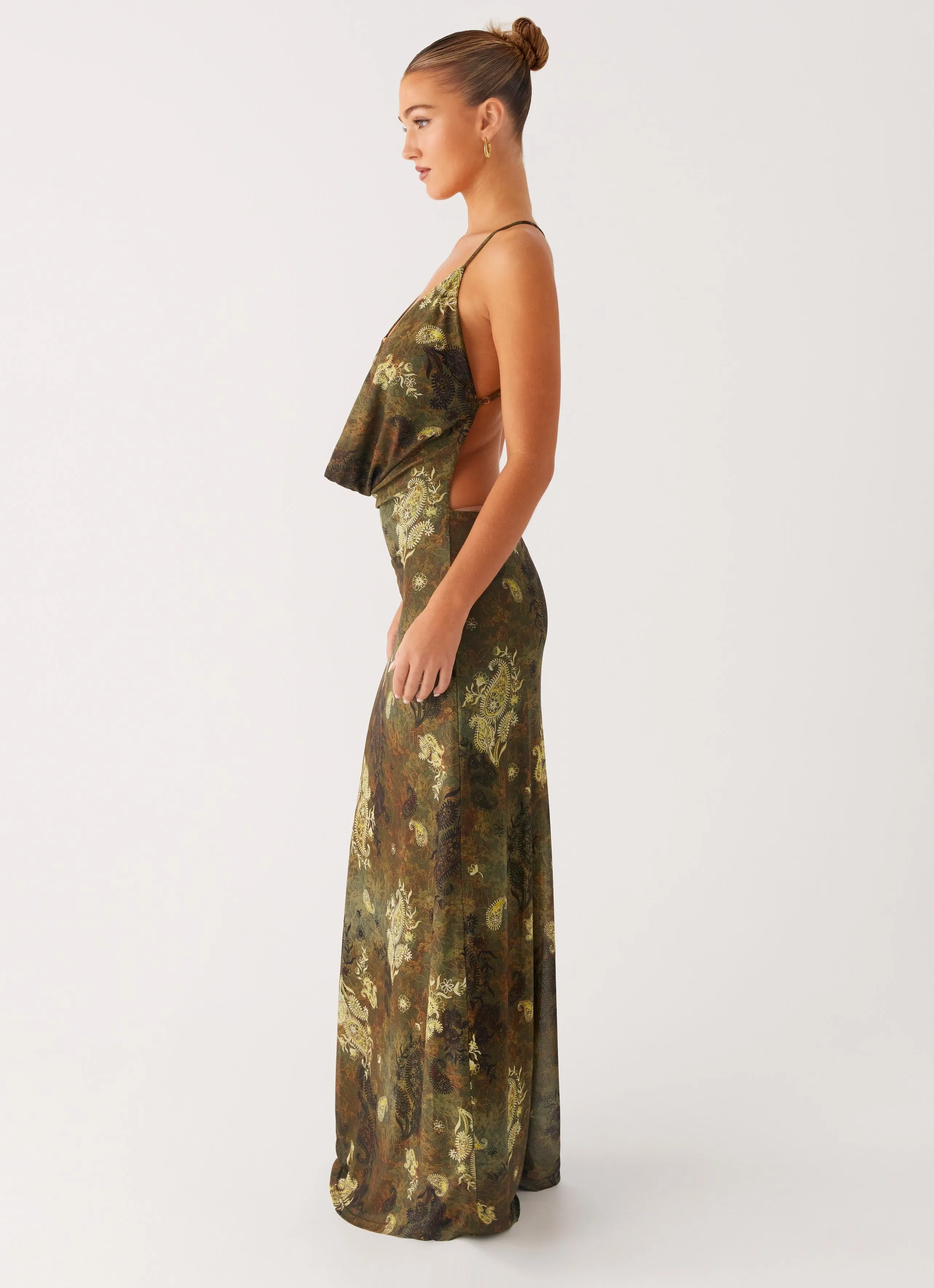 Star Fields Maxi Dress - Cyber Floral Relaxed Comfort Look Perfect Look