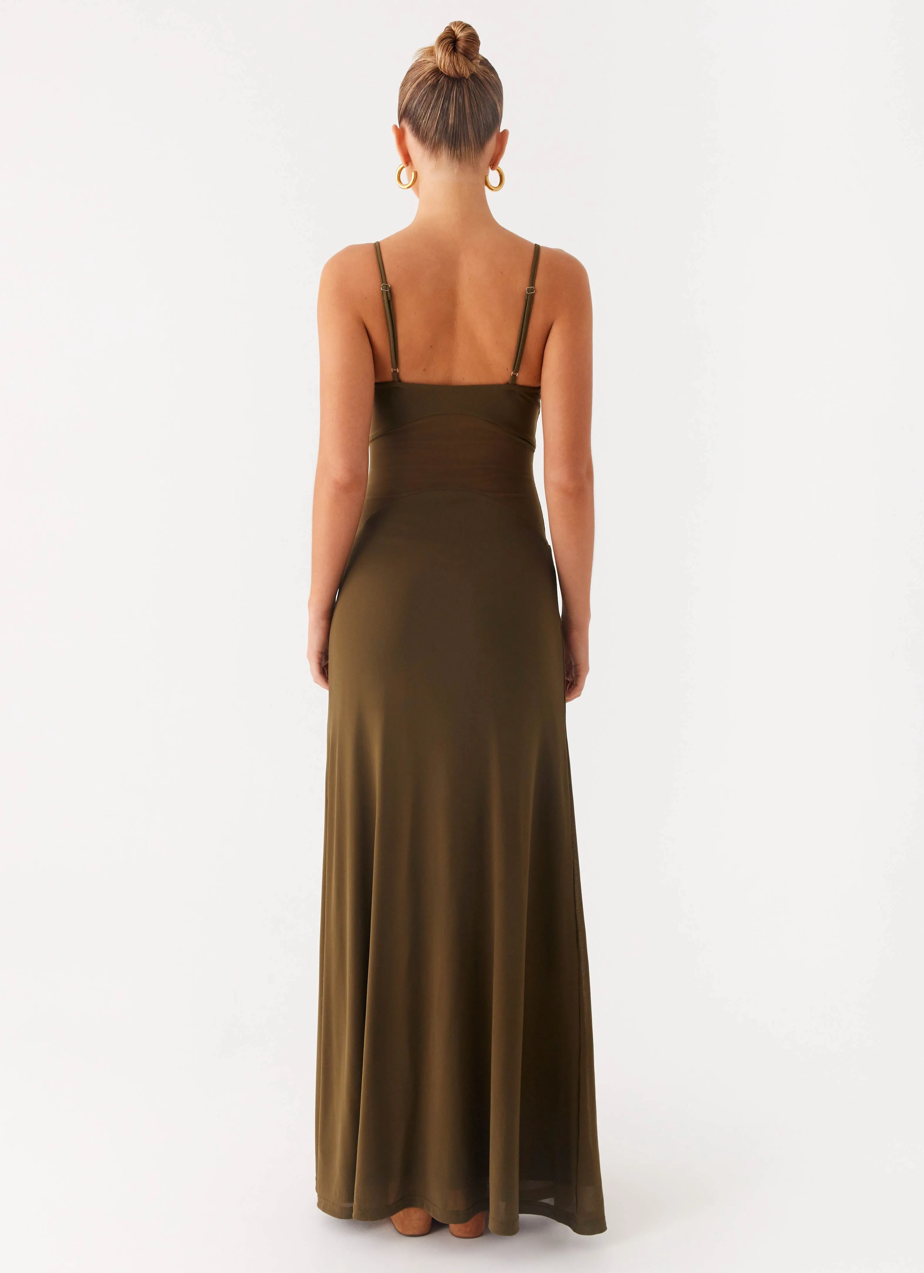 Starfall Maxi Dress - Khaki Clean Vibe Mood Friendly