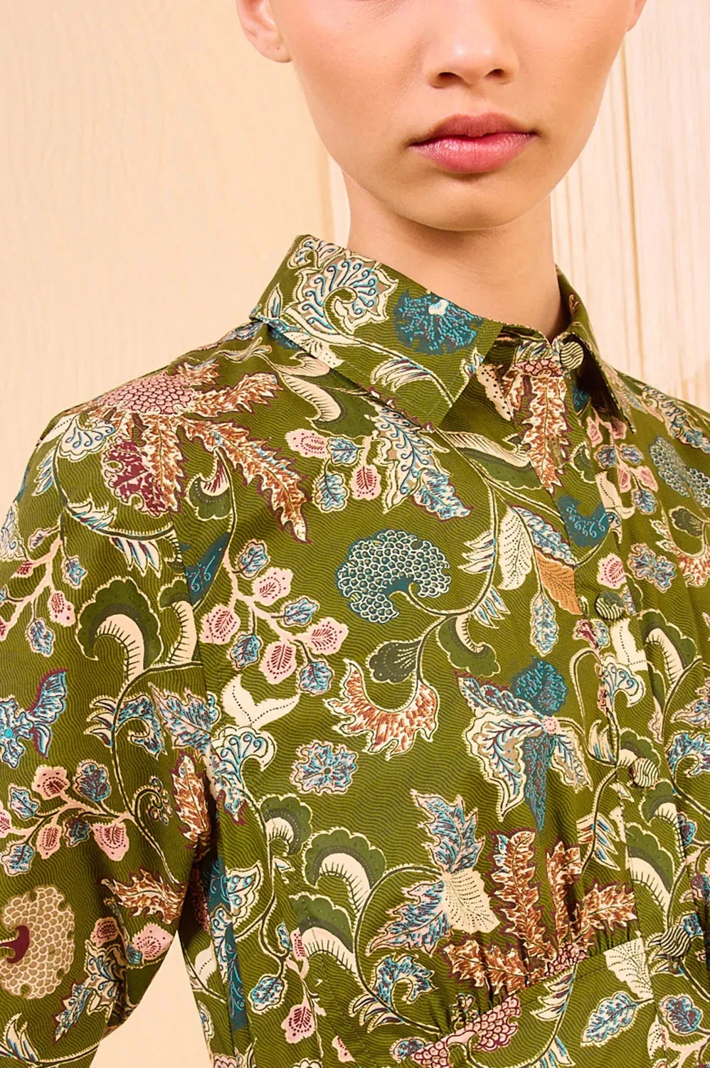 Ulla Johnson Eryn Long Sleeve Midi Dress - Lichen Polished Design Playful and flirty dress