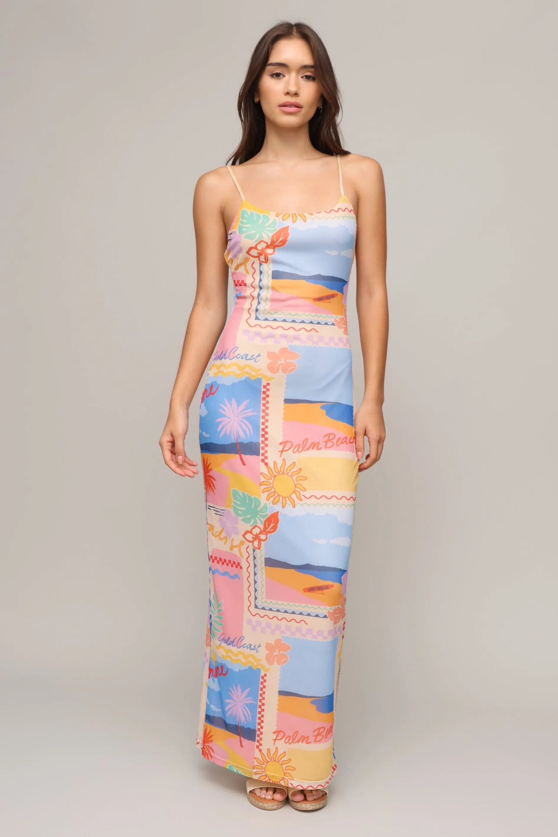 Sculpted Detail Playa Maxi Dress