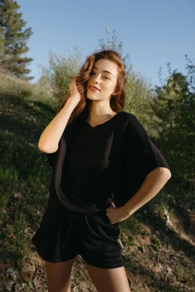 Staycation Dolman Top Recycled Material Blend