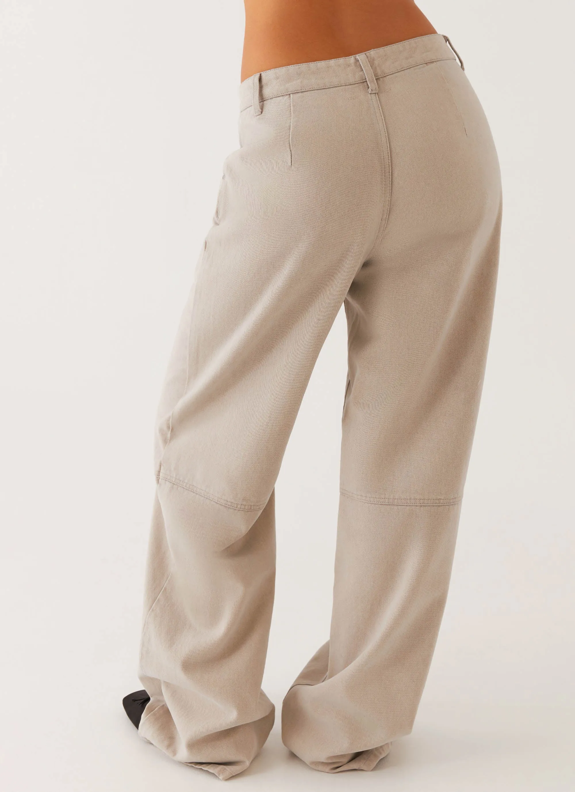 Milani Balloon Denim Jeans - Grey Flexible Seam Tapered ankle