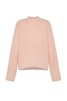 Stretch Baby Suri Alpaca Oversized Sweater Friction Resistant Edging Flexible Neckline